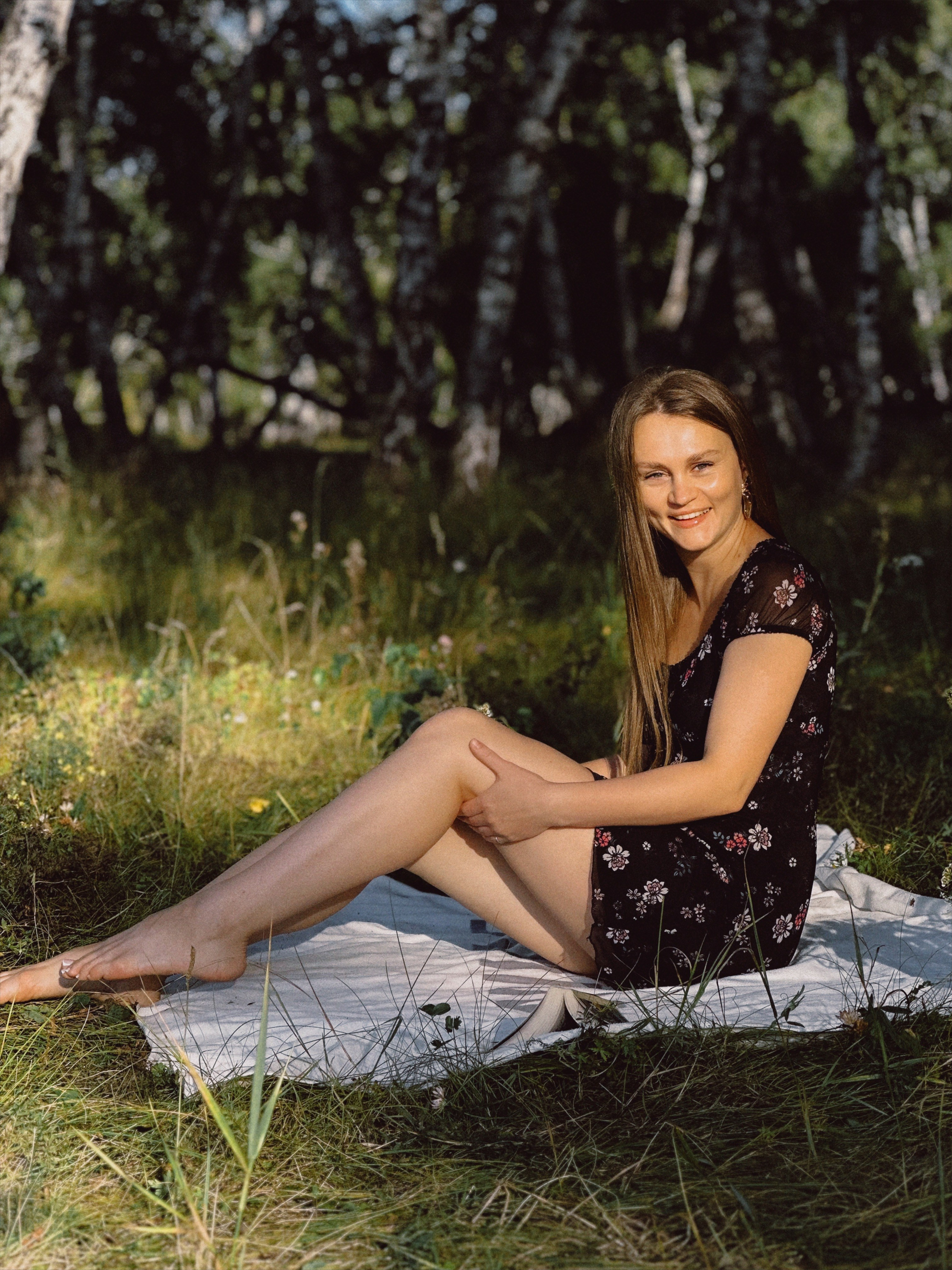 Ретро в берёзовом лесу. Чувственный мобильный фотограф в Казани и Сочи Дьяченко Дарья