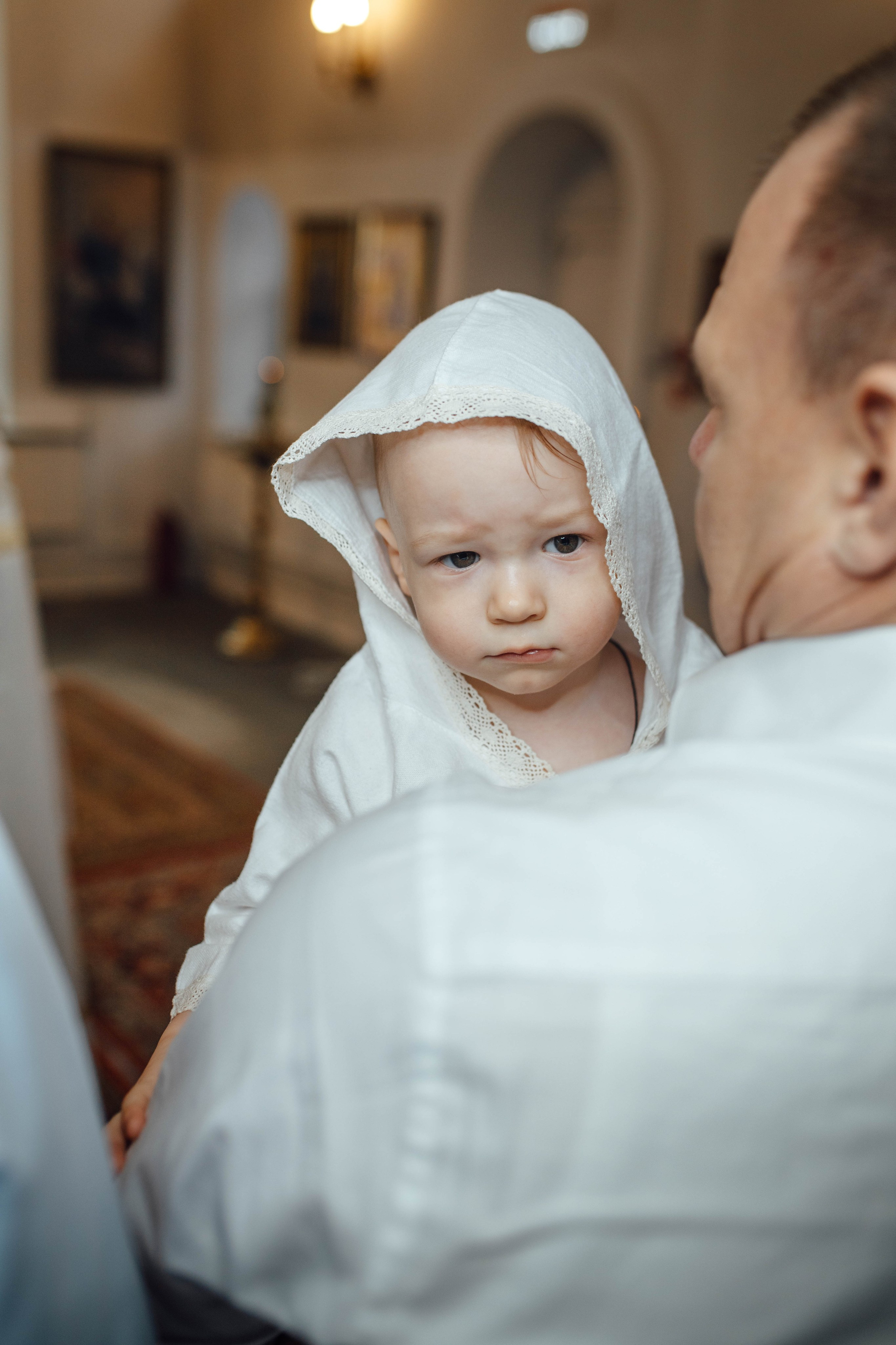 Таинство крещения Льва, храм Вознесения Господня, Ждановичи, февраль 2025