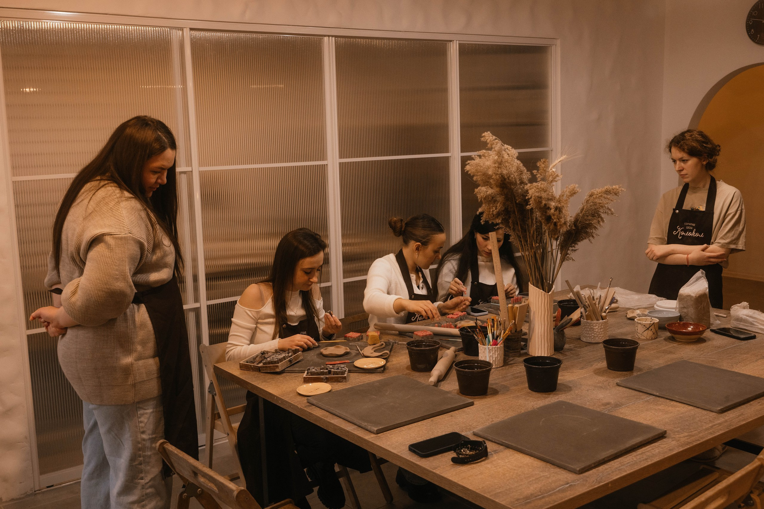 День рождения в гончарной мастерской. Свадебный, семейный фотограф в Рязани Лена Брант