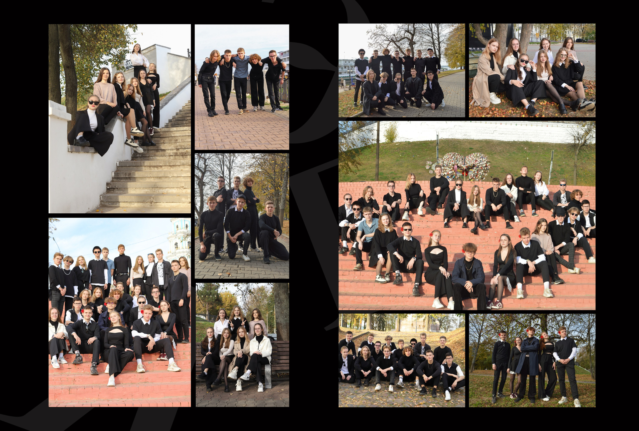Альбом 5 разворотов 11 класс (общая верстка). Выпускные альбомы, индивидуальные фотосессии в Костроме