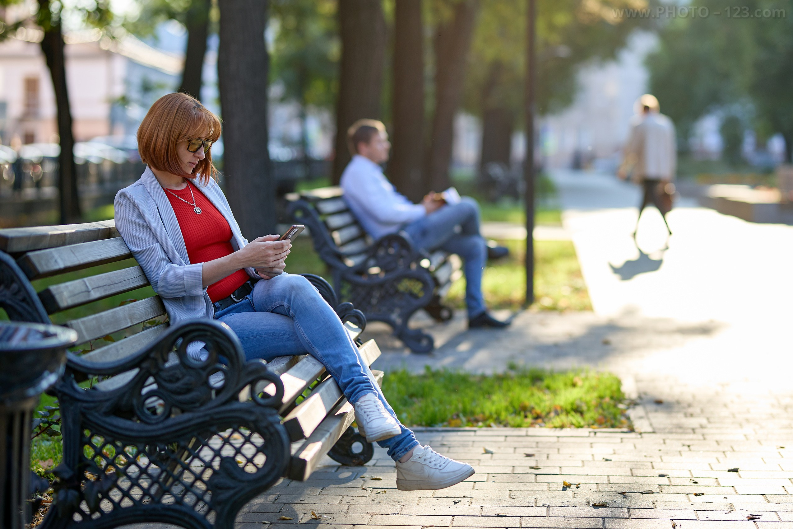 Stylish Redhead Woman in Urban Autumn, Nizhny Novgorod. Photographer, Retoucher & Graphic Designer @photo123pro