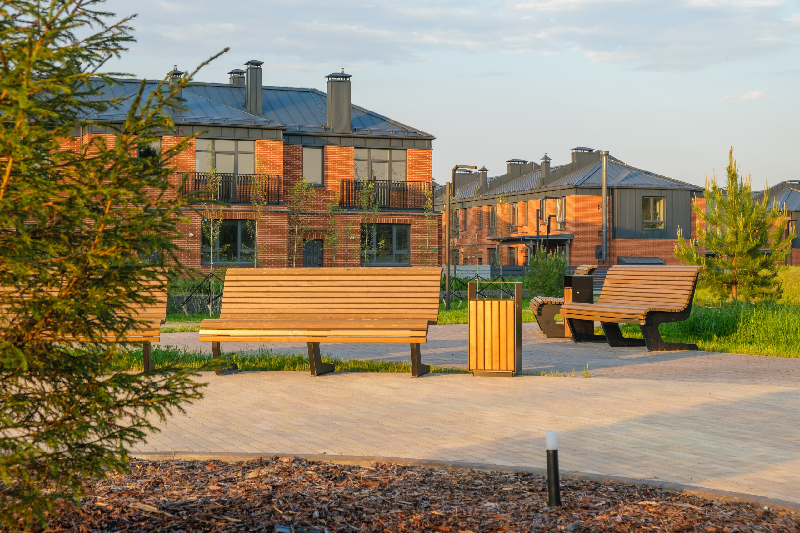 Архитектурная фотосъёмка коттеджного посёлка