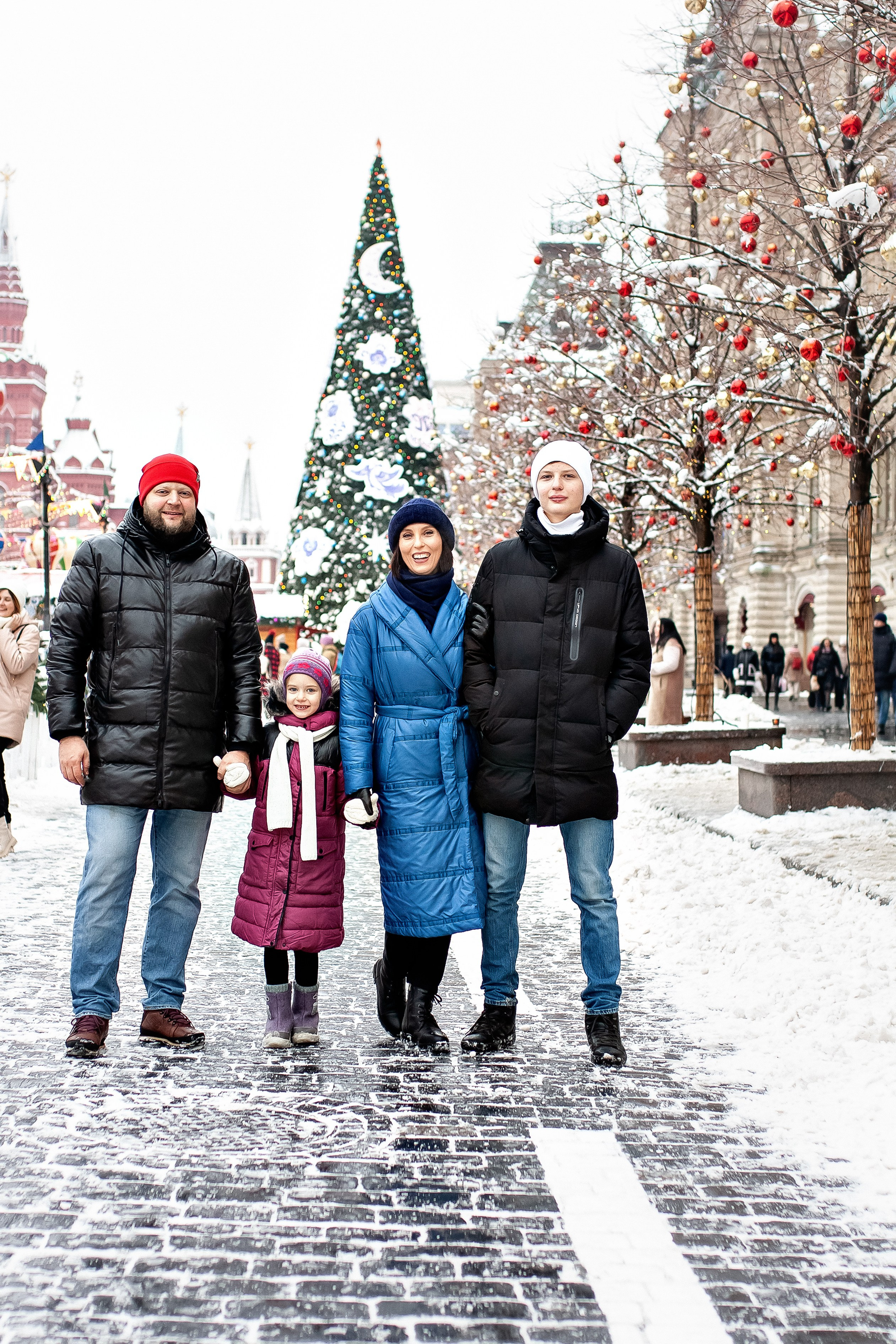 Надя и семья. Новогодний фотодень. Профессиональный фотограф, Москва |Видное Елена Елизарова