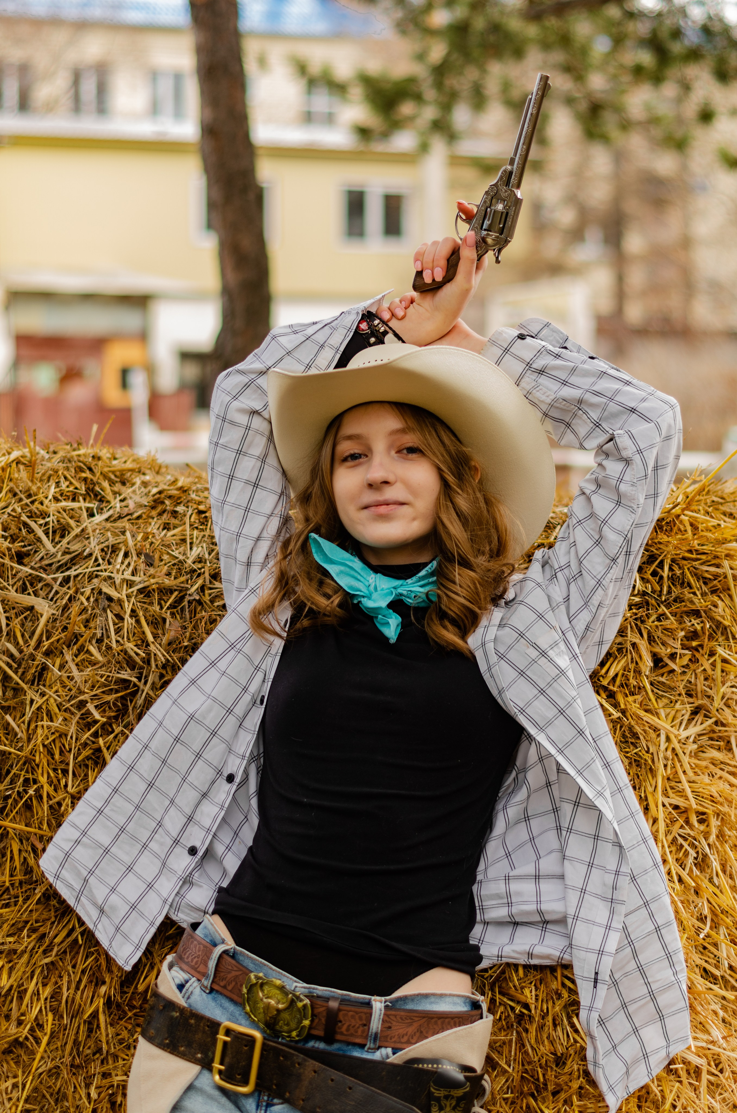 Ковбойская девчонка. Фотограф Марина Доглядная Челябинск фотосессии с лошадьми, мотоциклами