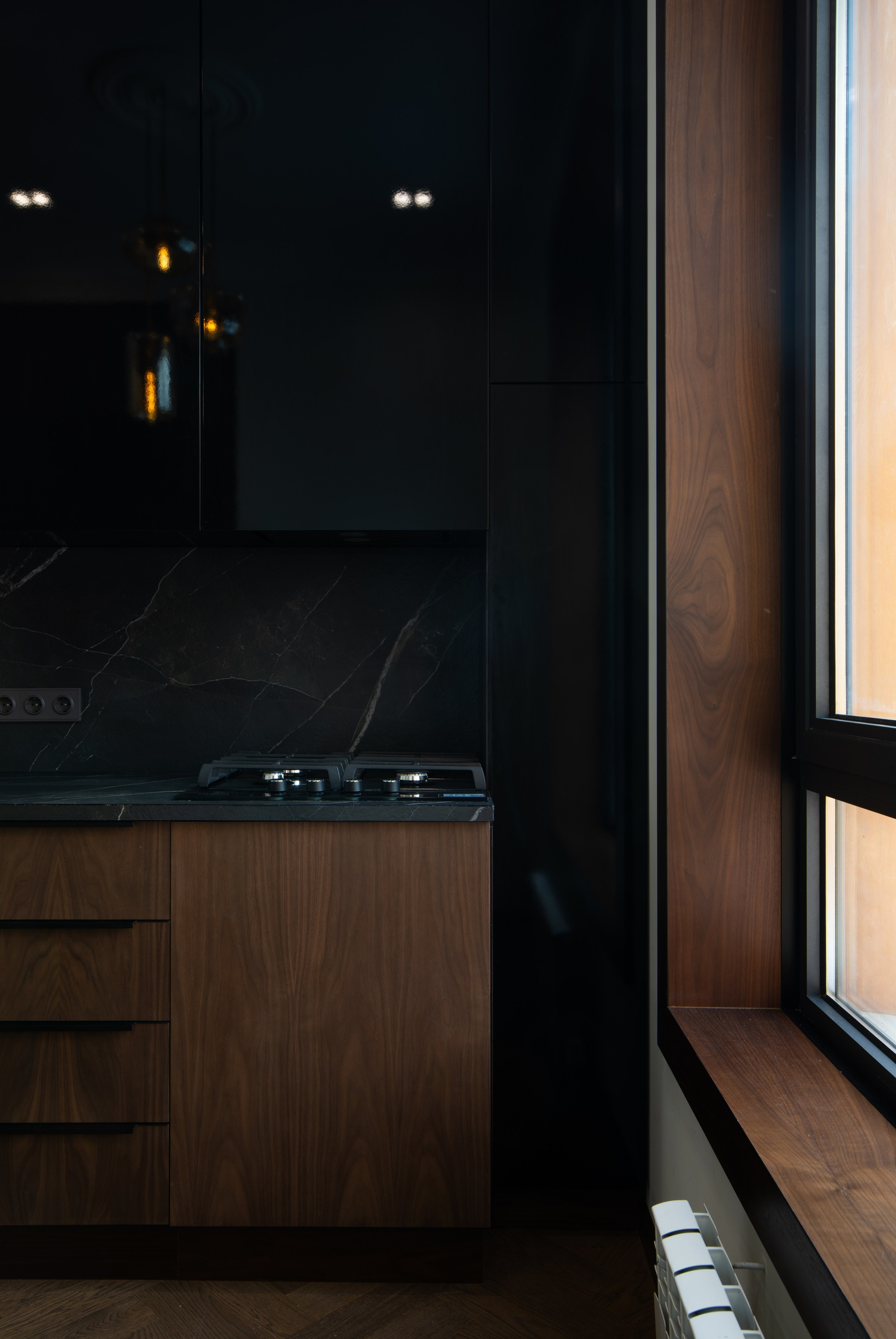 Детали интерьера кухни, съёмка интерьеров крупным планом