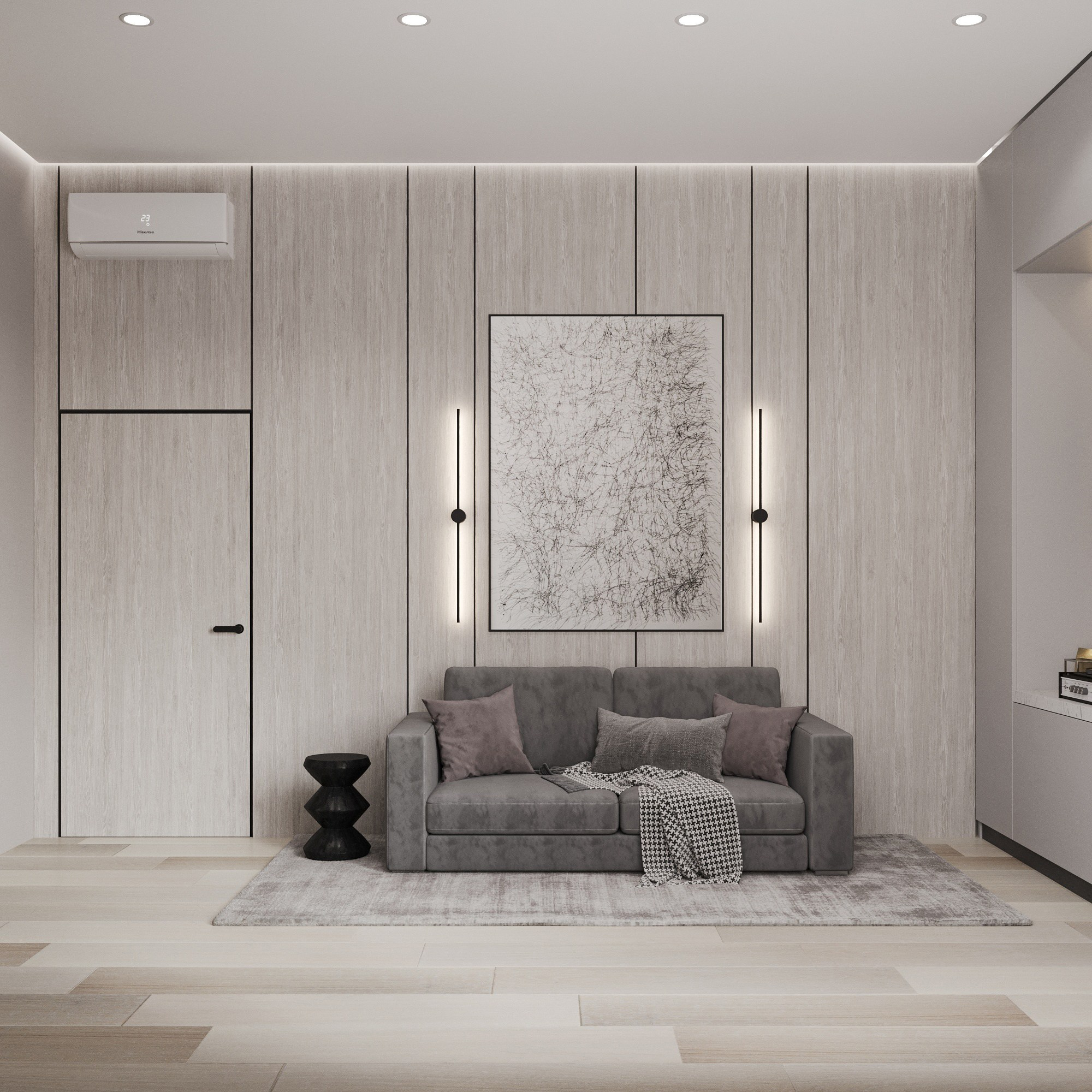 Второй этаж 2-х этажного дома. Интерьерный 3Д Визуализатор Маргарита Оберемко