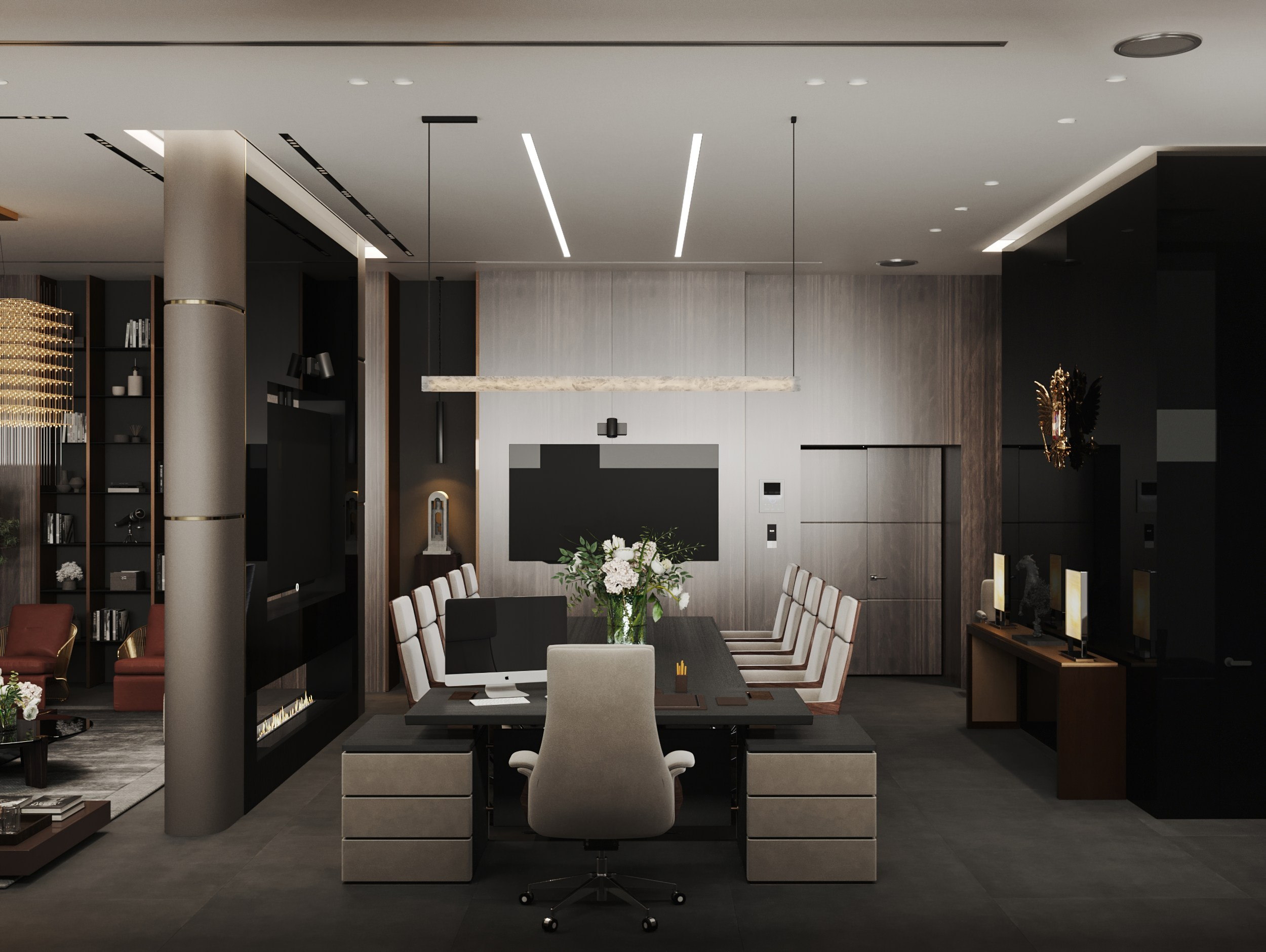 VIP Конференц-зал1. Интерьерный 3Д Визуализатор Маргарита Оберемко