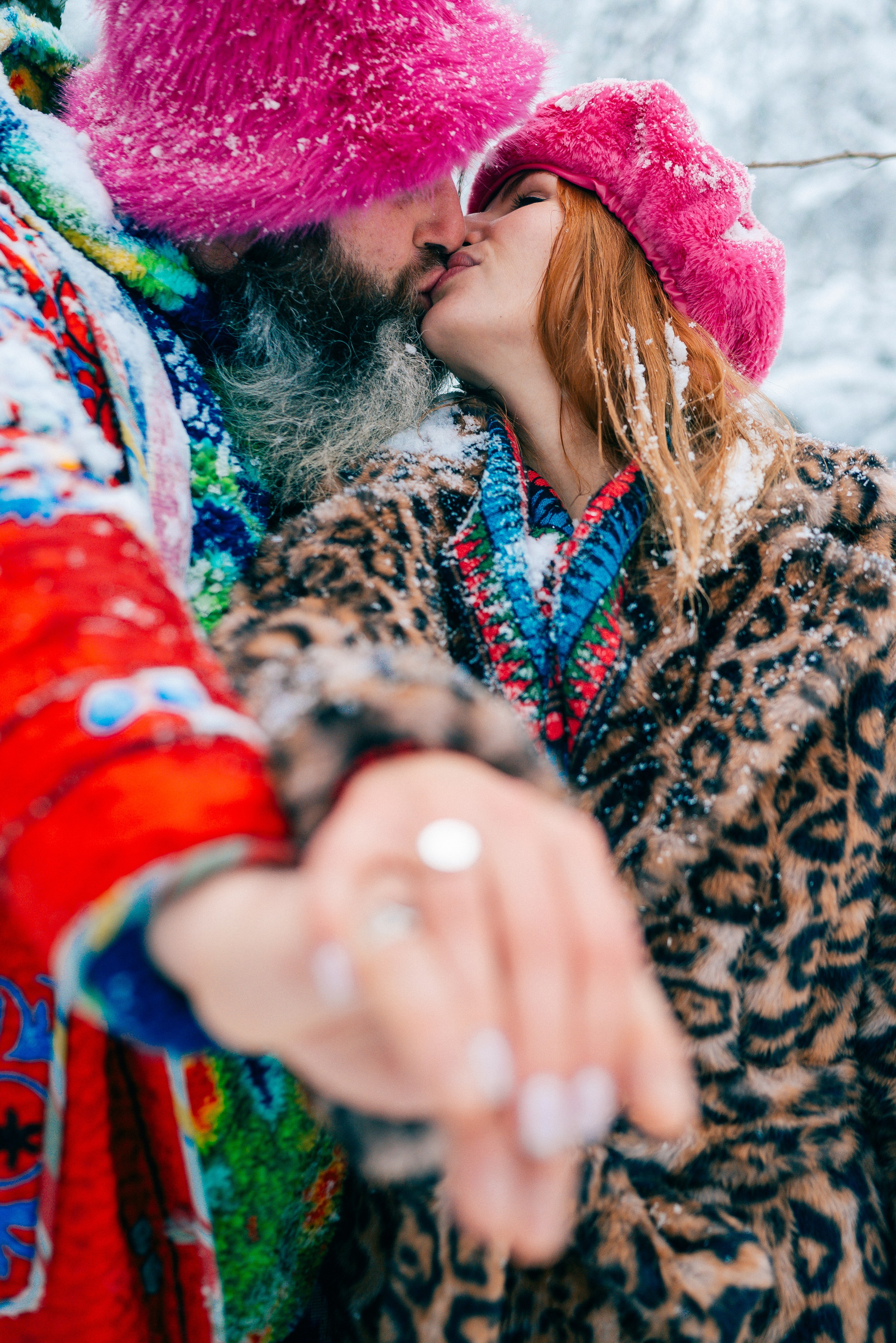 Свадебная съёмка в зимнем лесу. Фотоведьма Дарья Нечинская