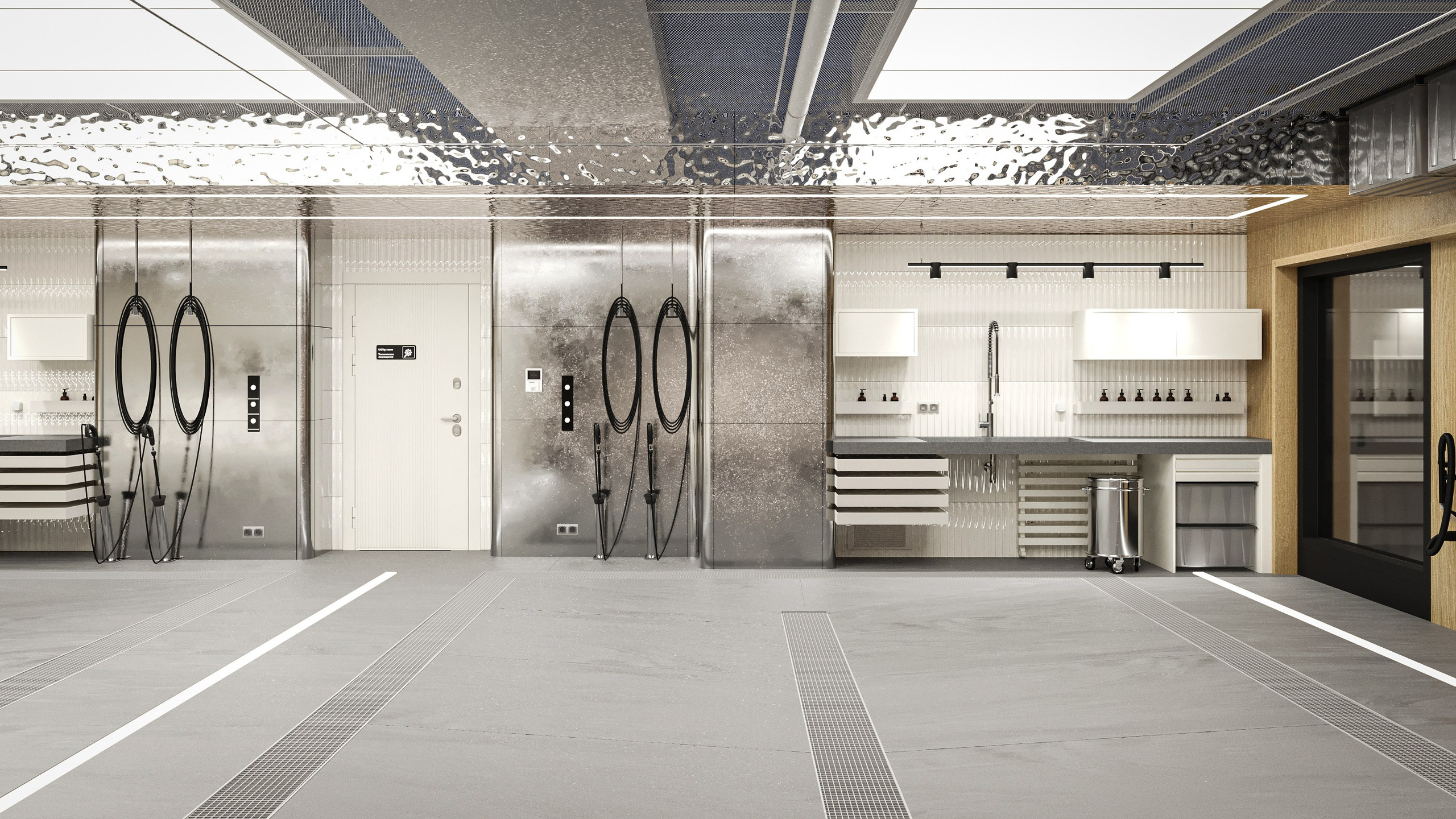 Автомоечно-детейлинговый комплекс в Яхт-клубе, г. Санкт-Петербург. Дизайн интерьера и экстерьера в Санкт-Петербурге Яна Емельянова