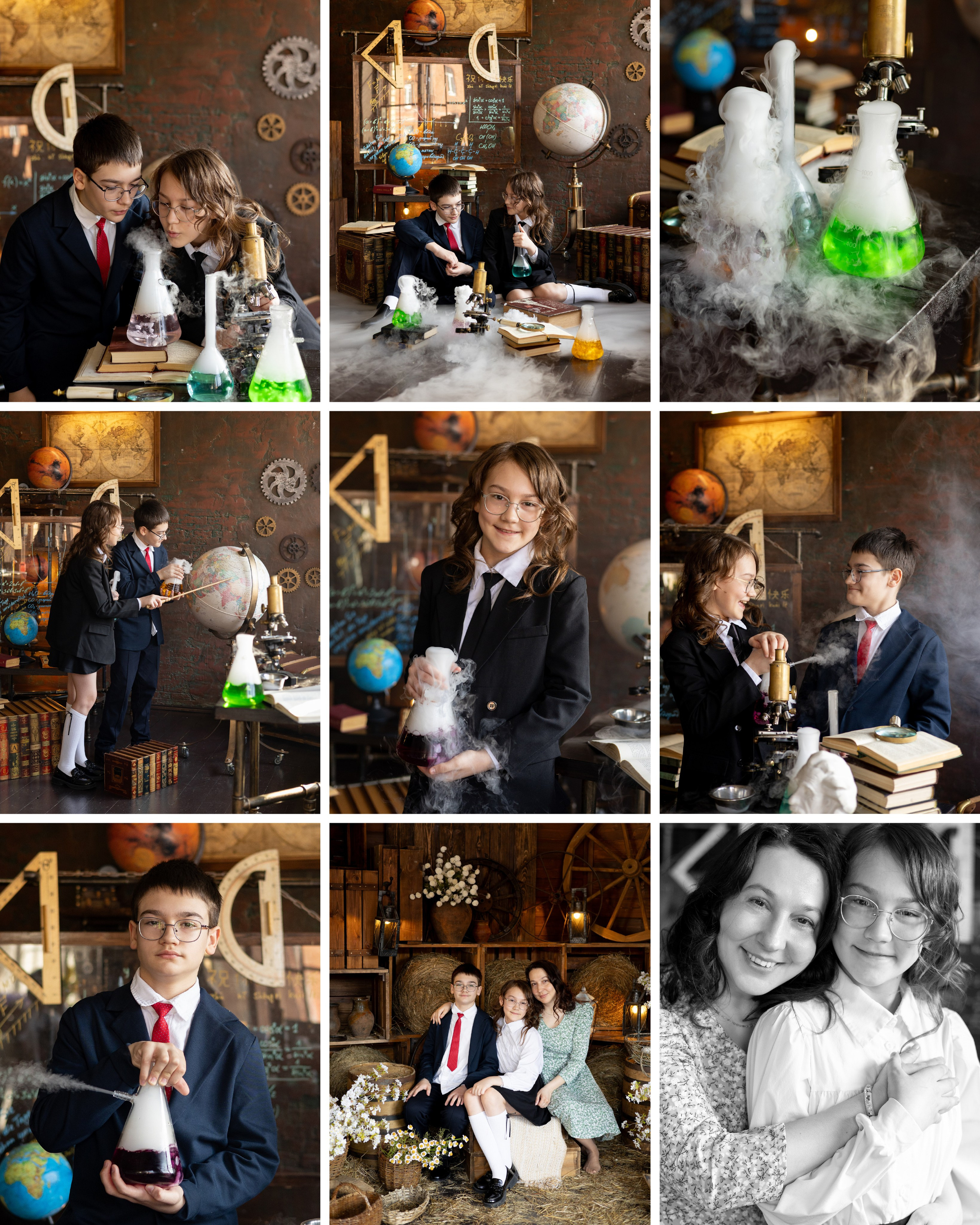 Фотосессия в лаборатории. Семейный фотограф в Москве Марина Петра