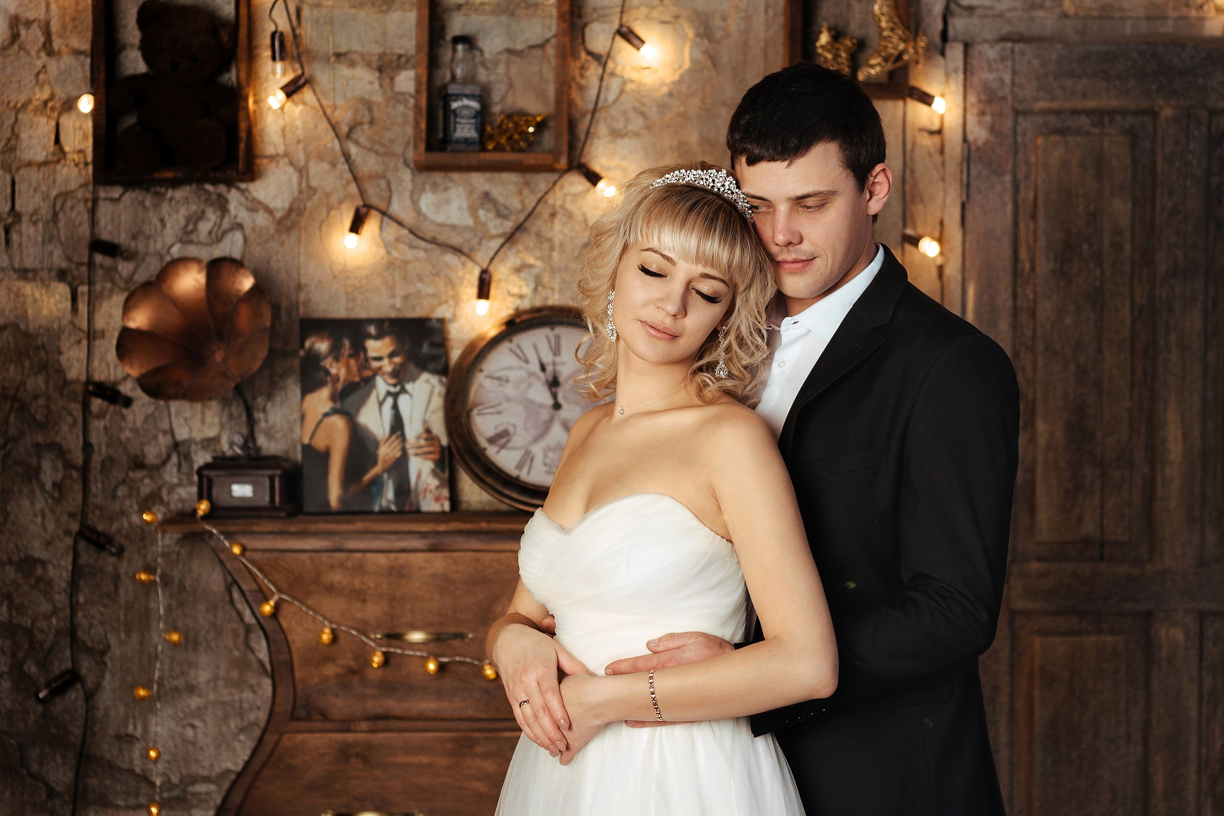 Свадебная фотосессия в студии. Фотограф Павел Герасименко