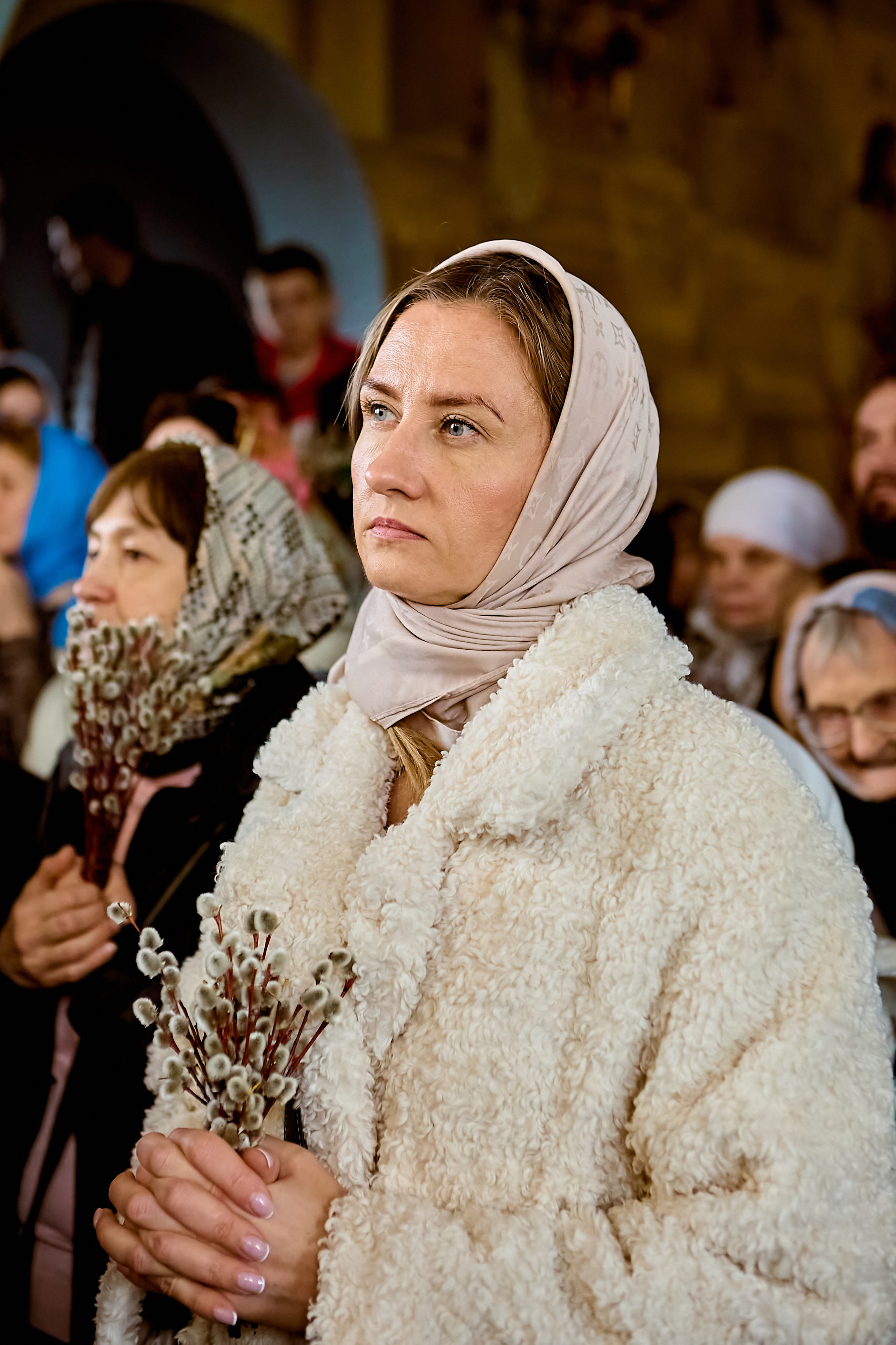 Женский портрет в храме Вербное воскресение г. Дзержинск. Фото Николая Голованова
