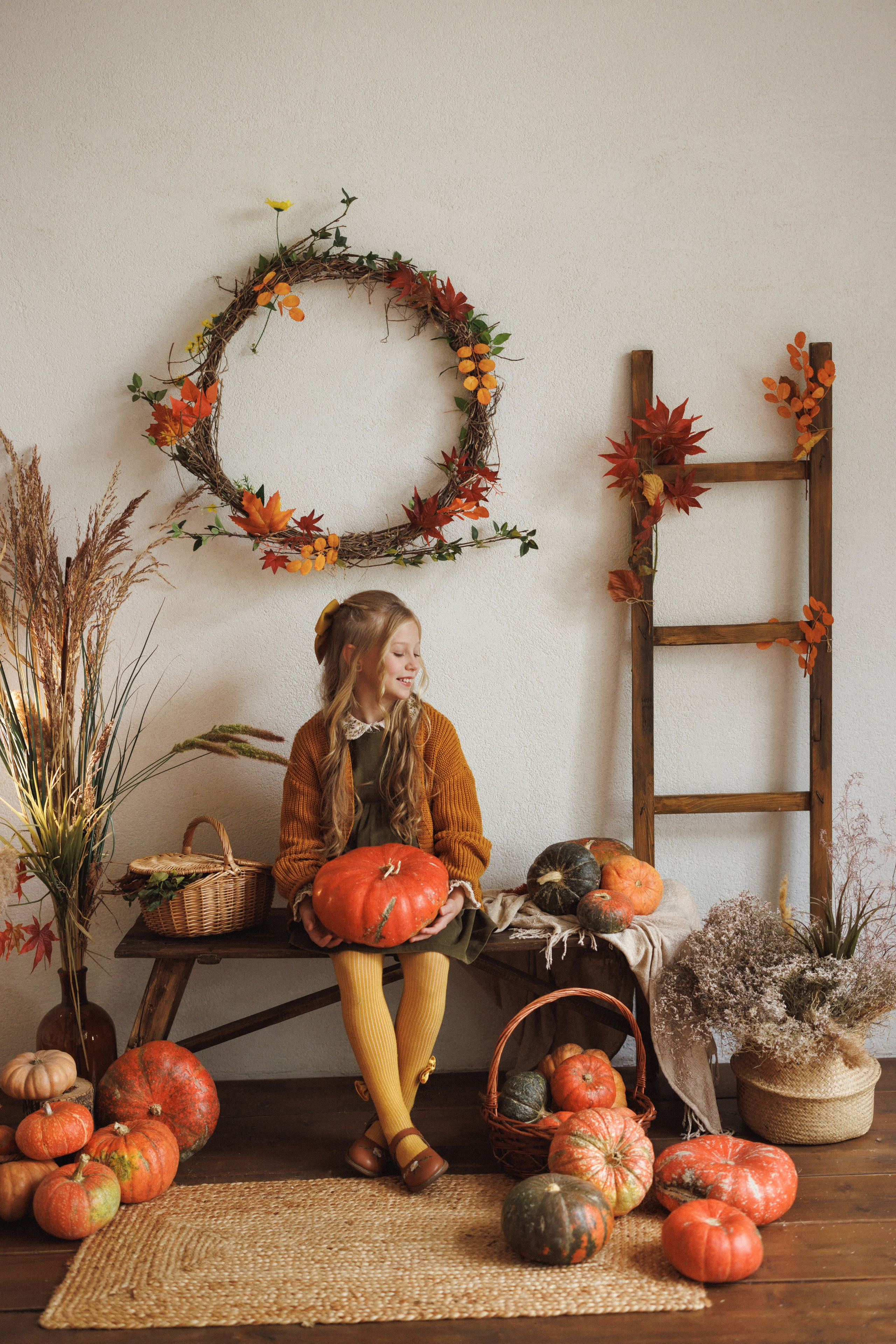 Осенняя фотосессия в фотостудии Mestone, город Краснодар. Семейный и детский фотограф в Краснодаре Анна Трашкова