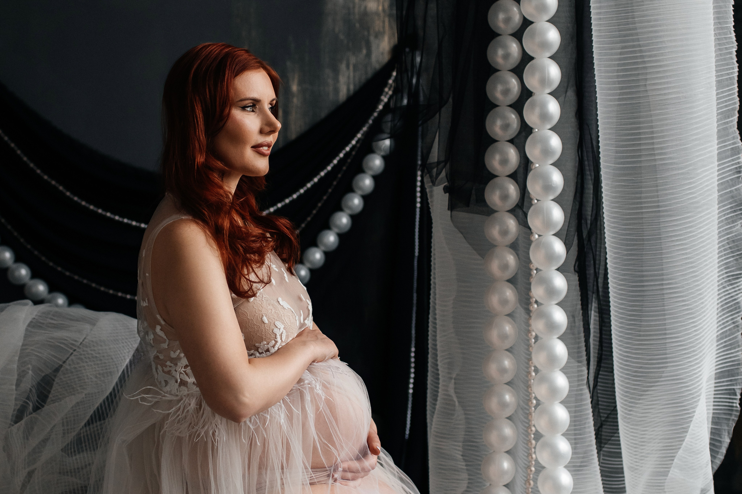 «Мягкость ожидания: в струящихся тканях и украшениях». Фотограф в Москве/Зарайске Шахова Марина