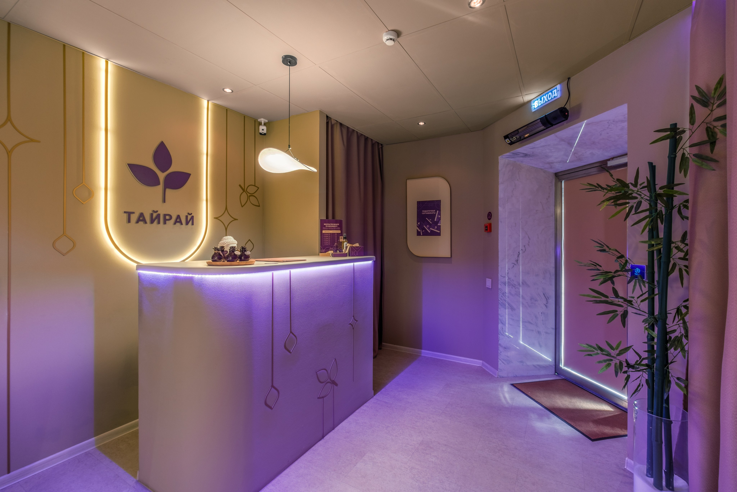 Интерьерная фотосъёмка SPA-салона Тайрай