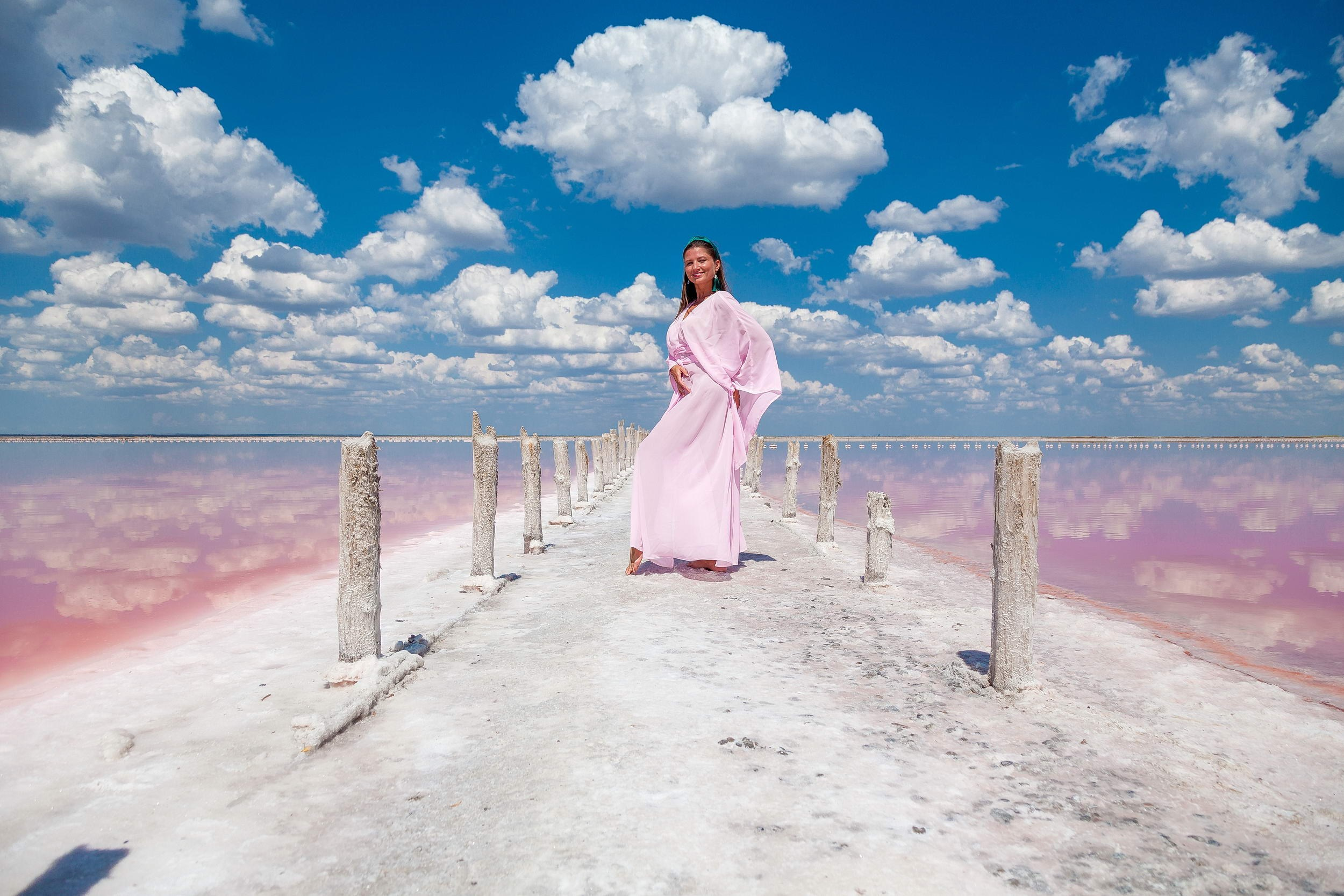 РОЗОВОЕ ОЗЕРО САСЫК СИВАШ. Фотограф в Крыму