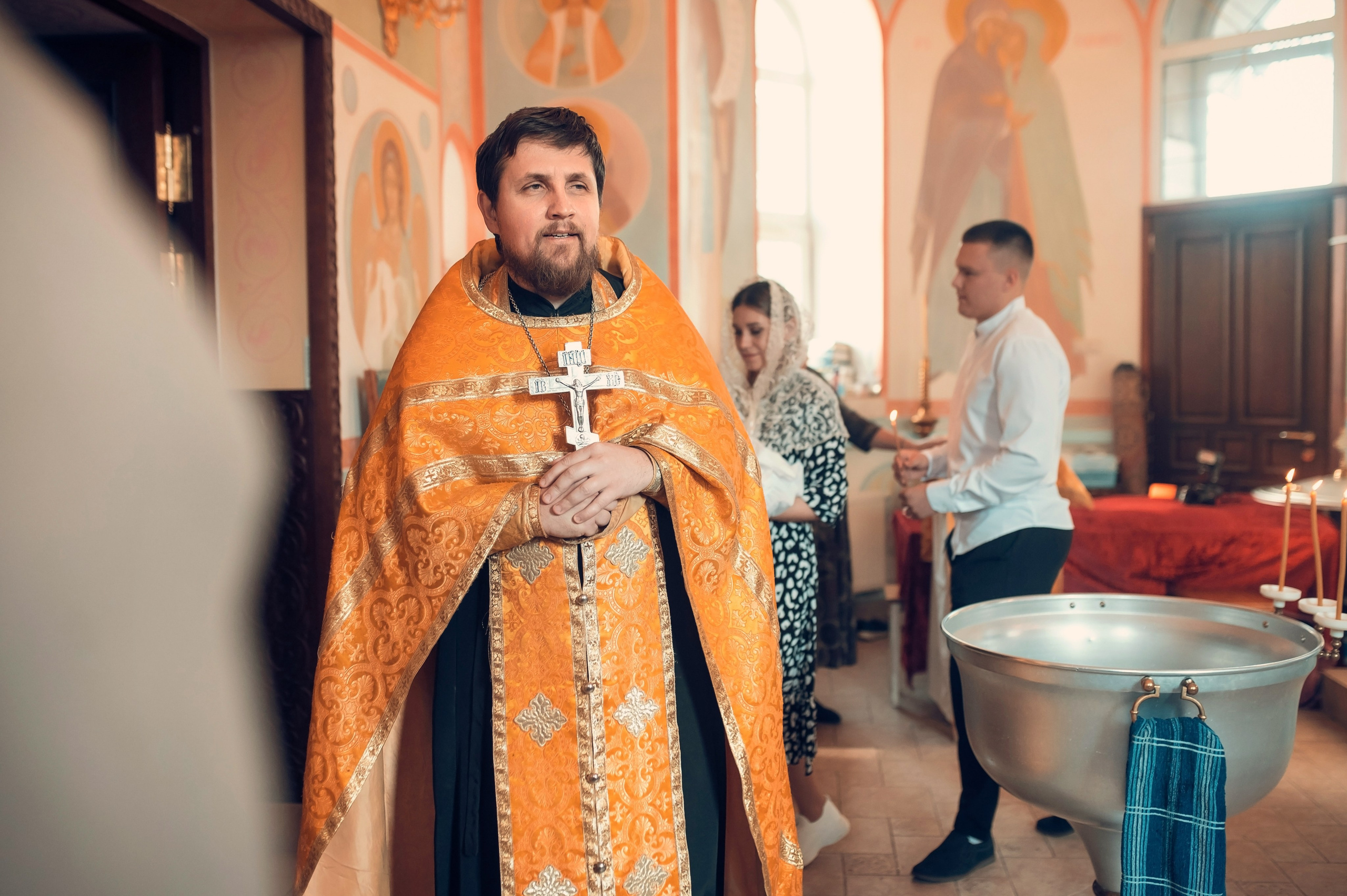 Таинство Крещения Крестовоздвиженский храм. Семейный фотограф Олеся Батурина Рязань