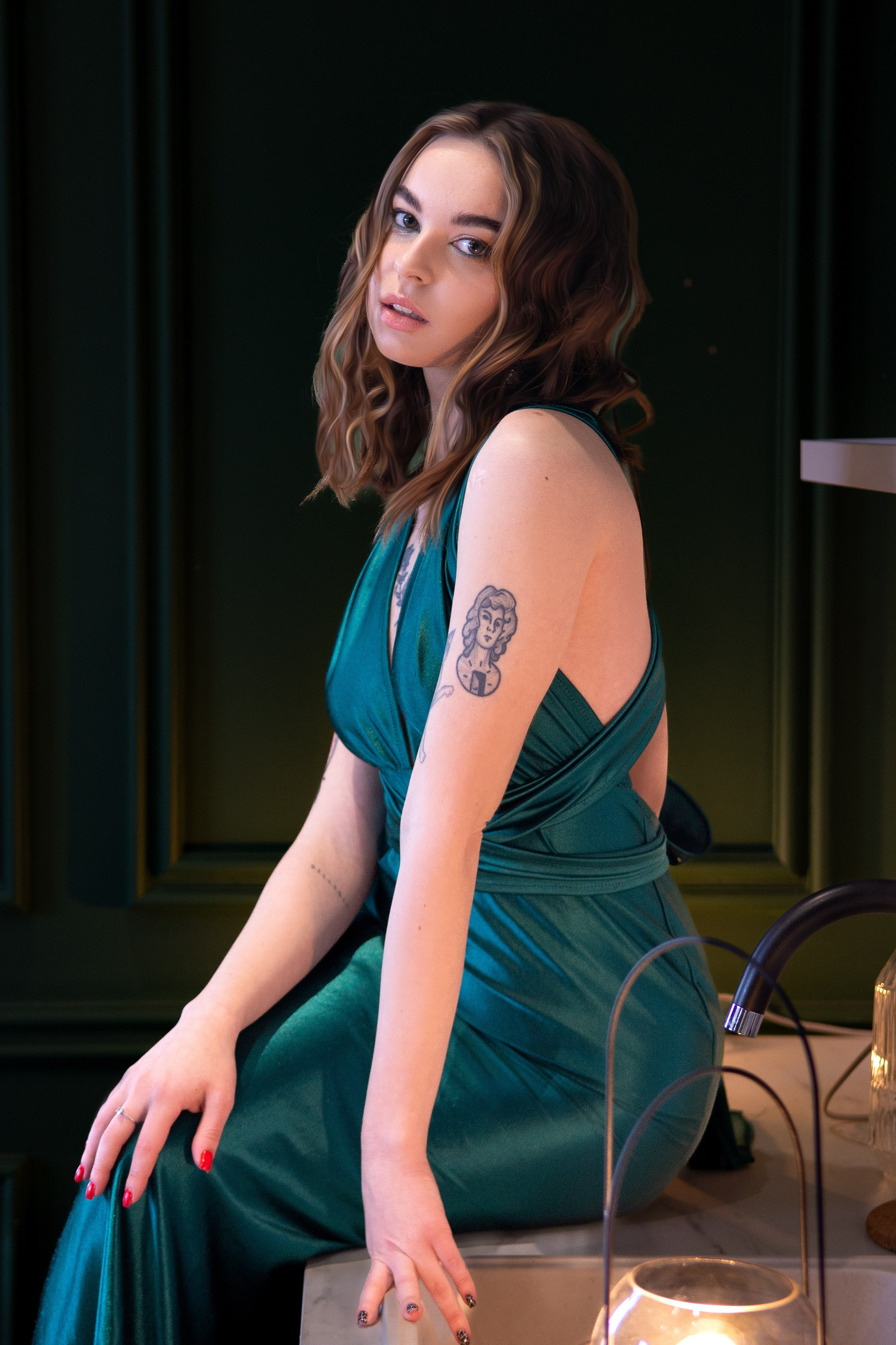 Ирина в зеленом.