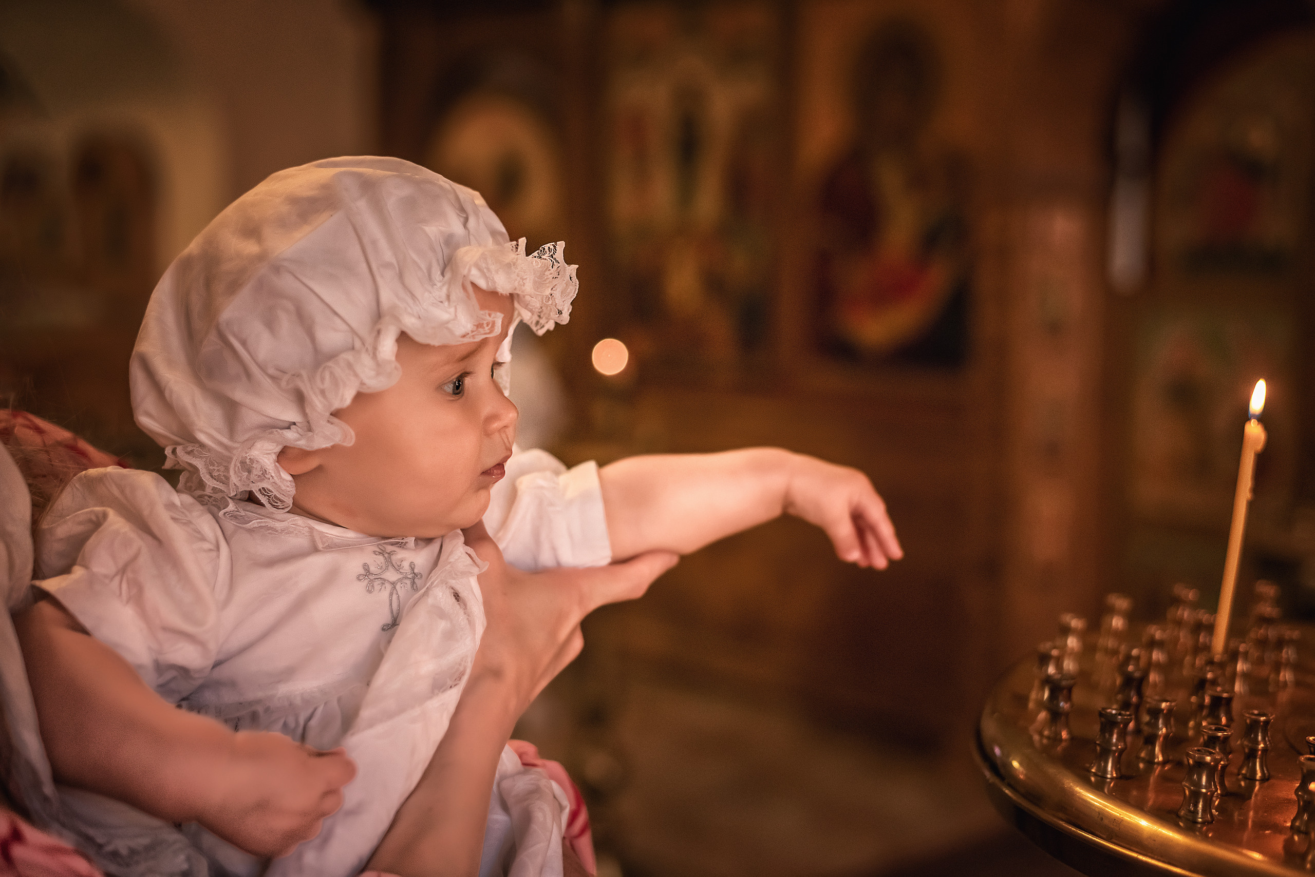 Крещение Валерии //// Церковь Благовещения Пресвятой Богородицы. Семейный и детский фотограф в Туле