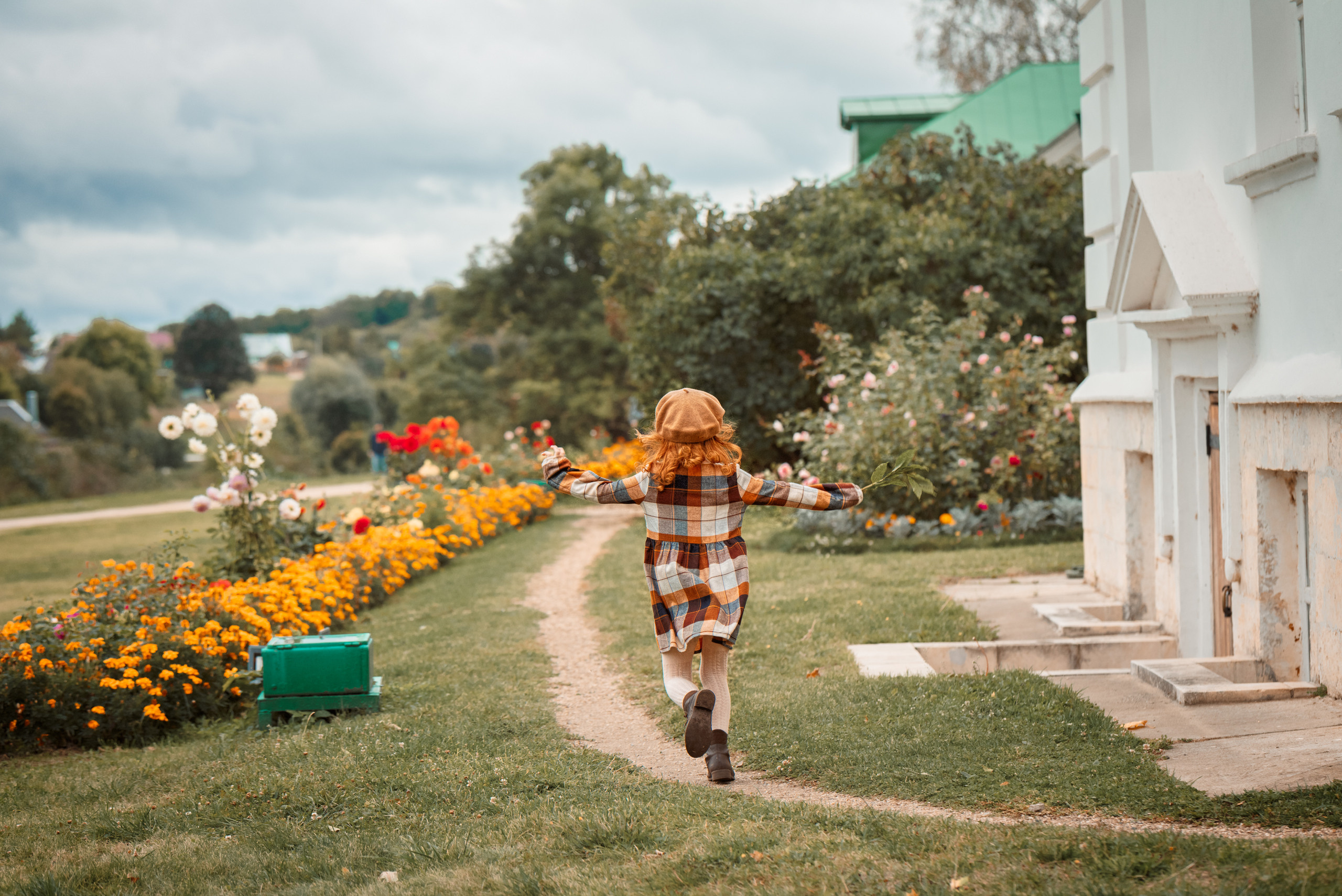 Девочка-осень. Прогулка по Ясной Поляне. Семейный и детский фотограф в Туле