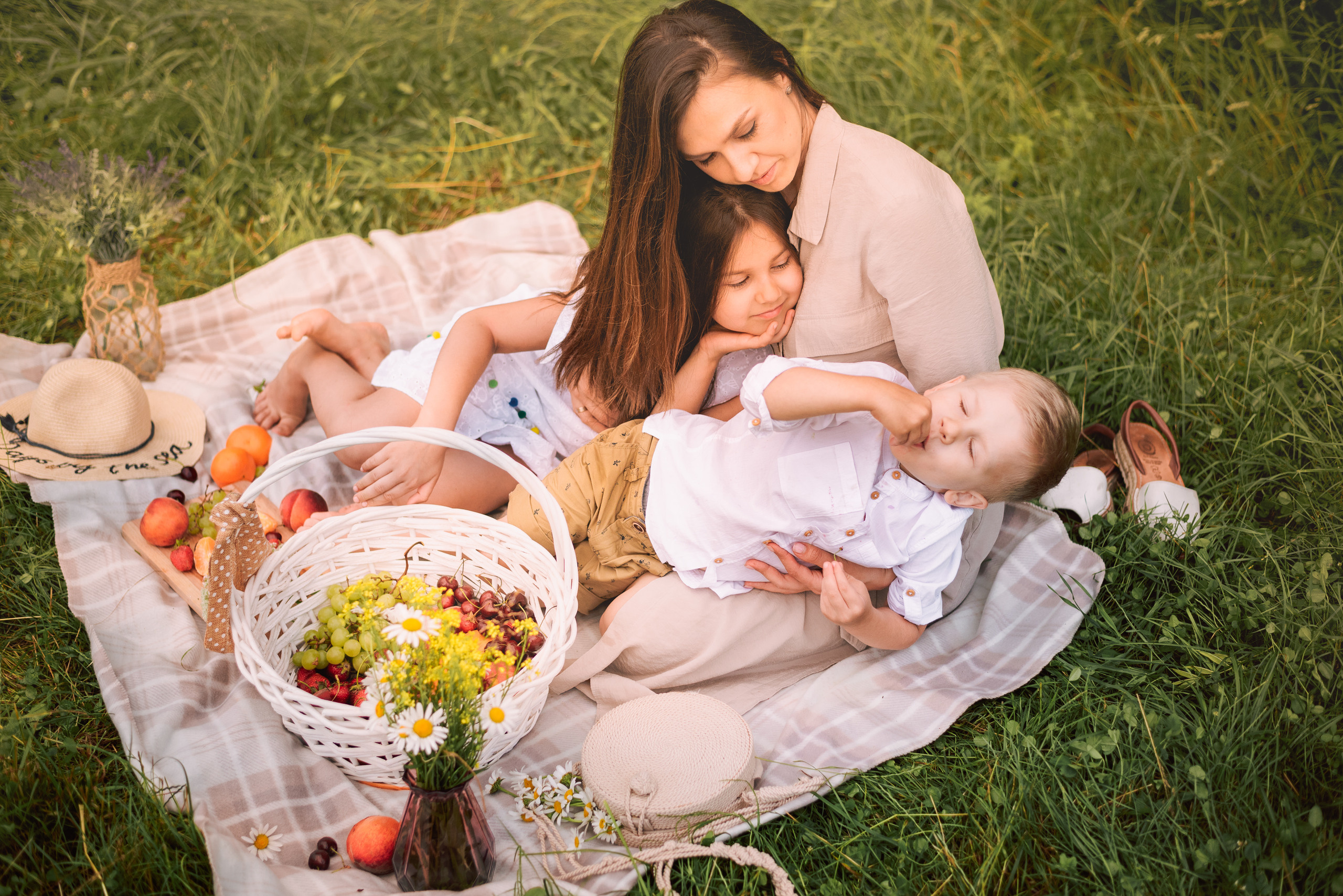Пикник летом. Семейный и детский фотограф в Туле
