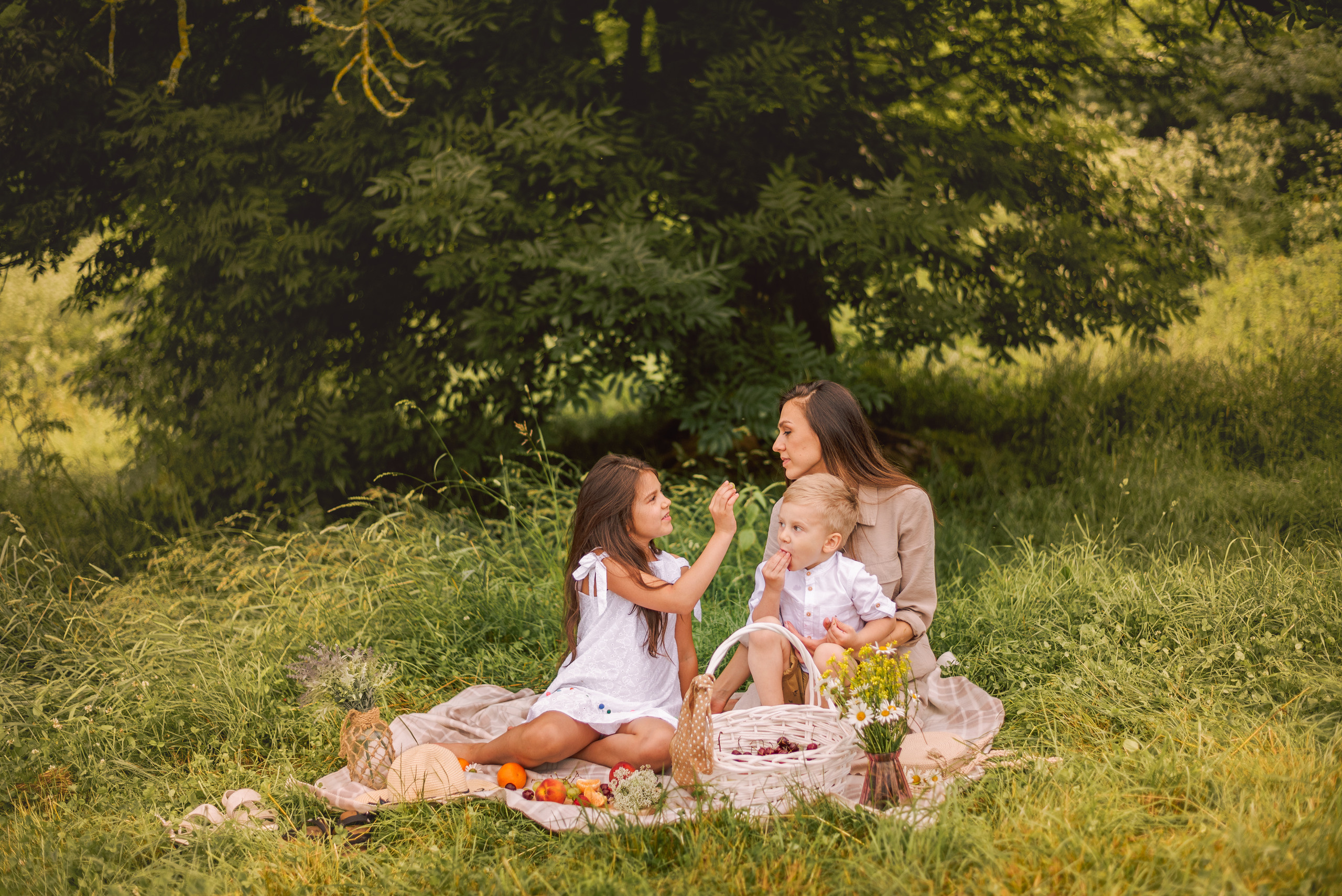 Пикник летом. Семейный и детский фотограф в Туле