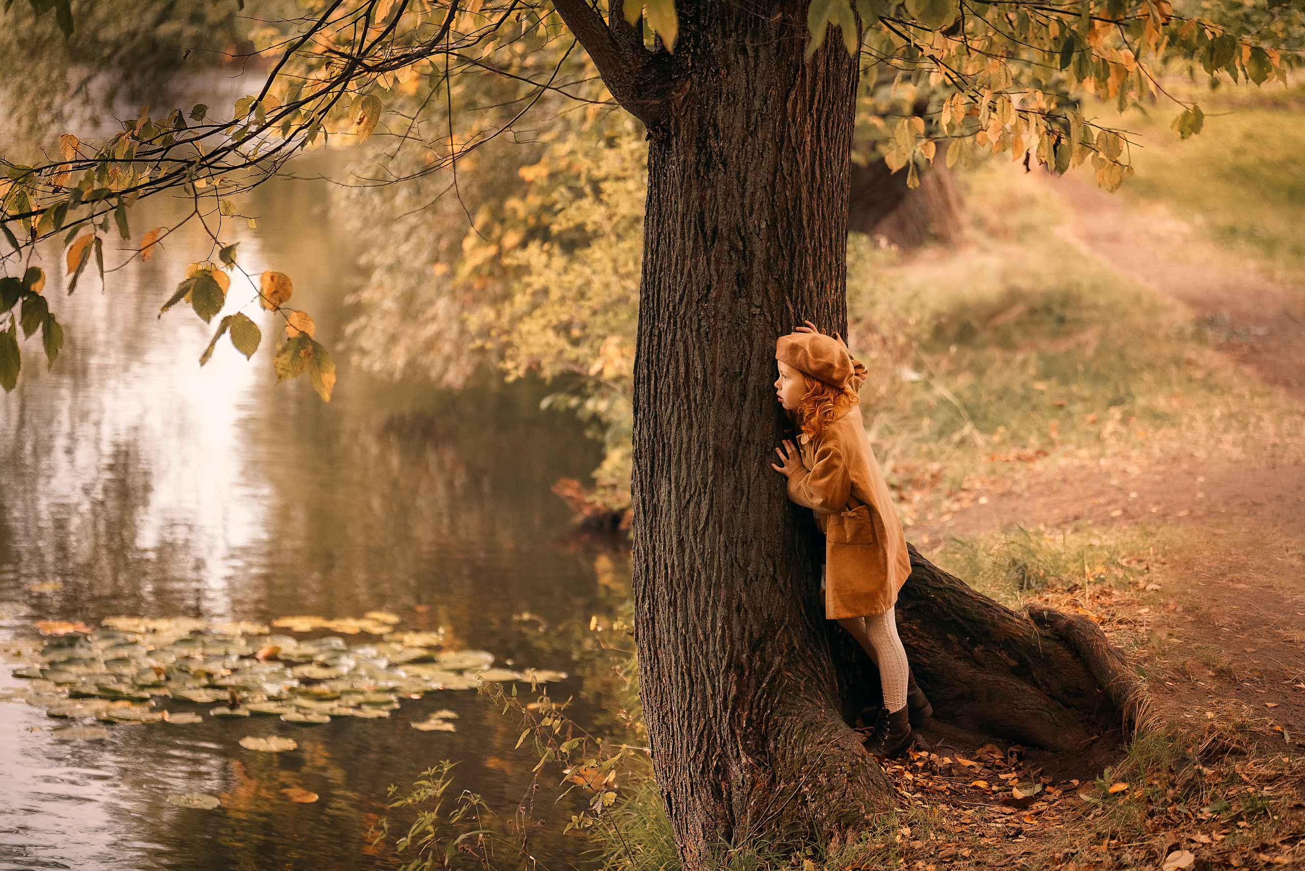 Девочка-осень. Прогулка по Ясной Поляне. Семейный и детский фотограф в Туле