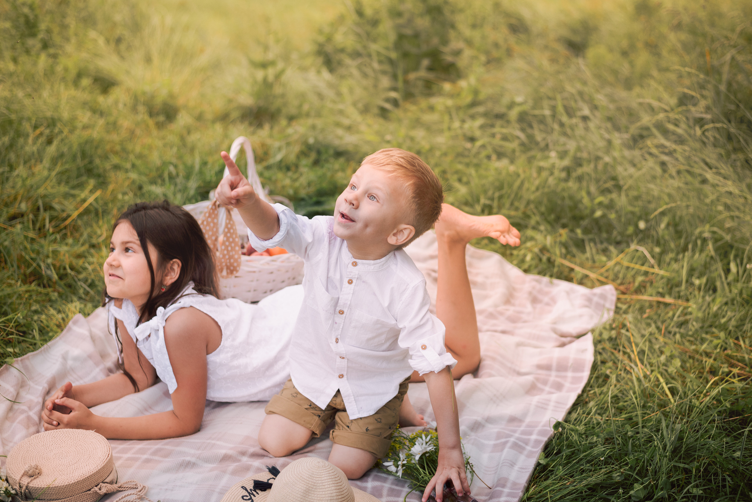 Пикник летом. Семейный и детский фотограф в Туле
