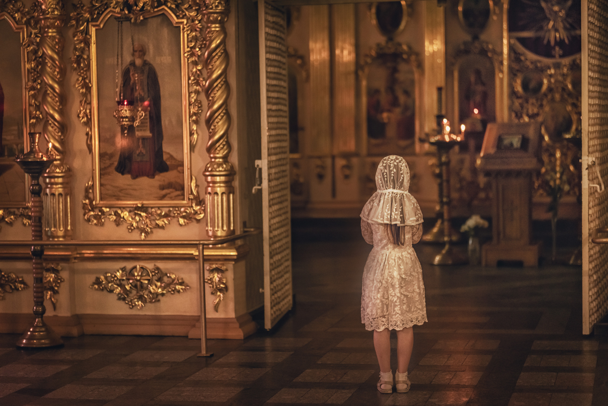 Крещение Валерии //// Церковь Благовещения Пресвятой Богородицы. Семейный и детский фотограф в Туле