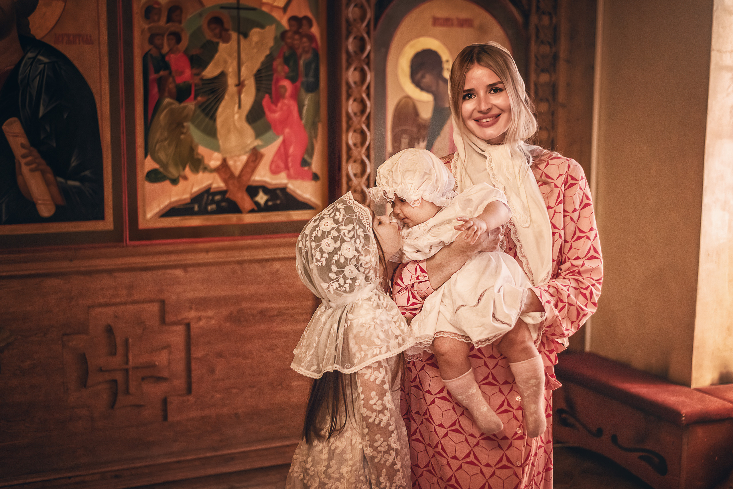 Крещение Валерии //// Церковь Благовещения Пресвятой Богородицы. Семейный и детский фотограф в Туле