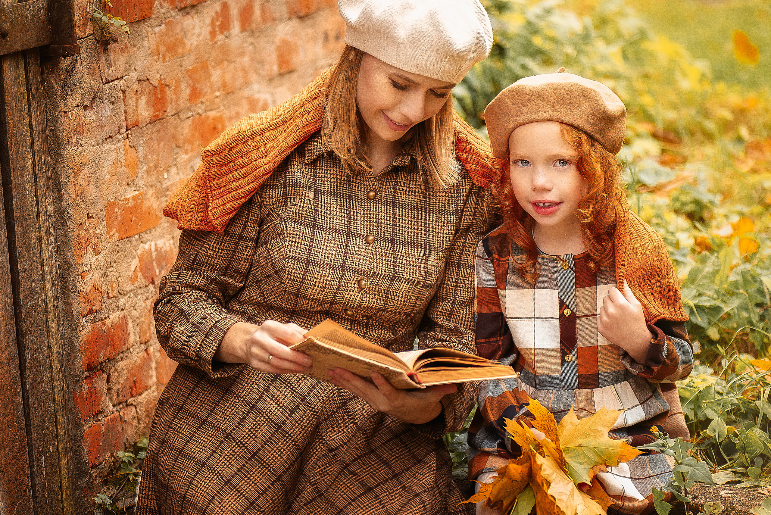 Девочка-осень. Прогулка по Ясной Поляне. Семейный и детский фотограф в Туле