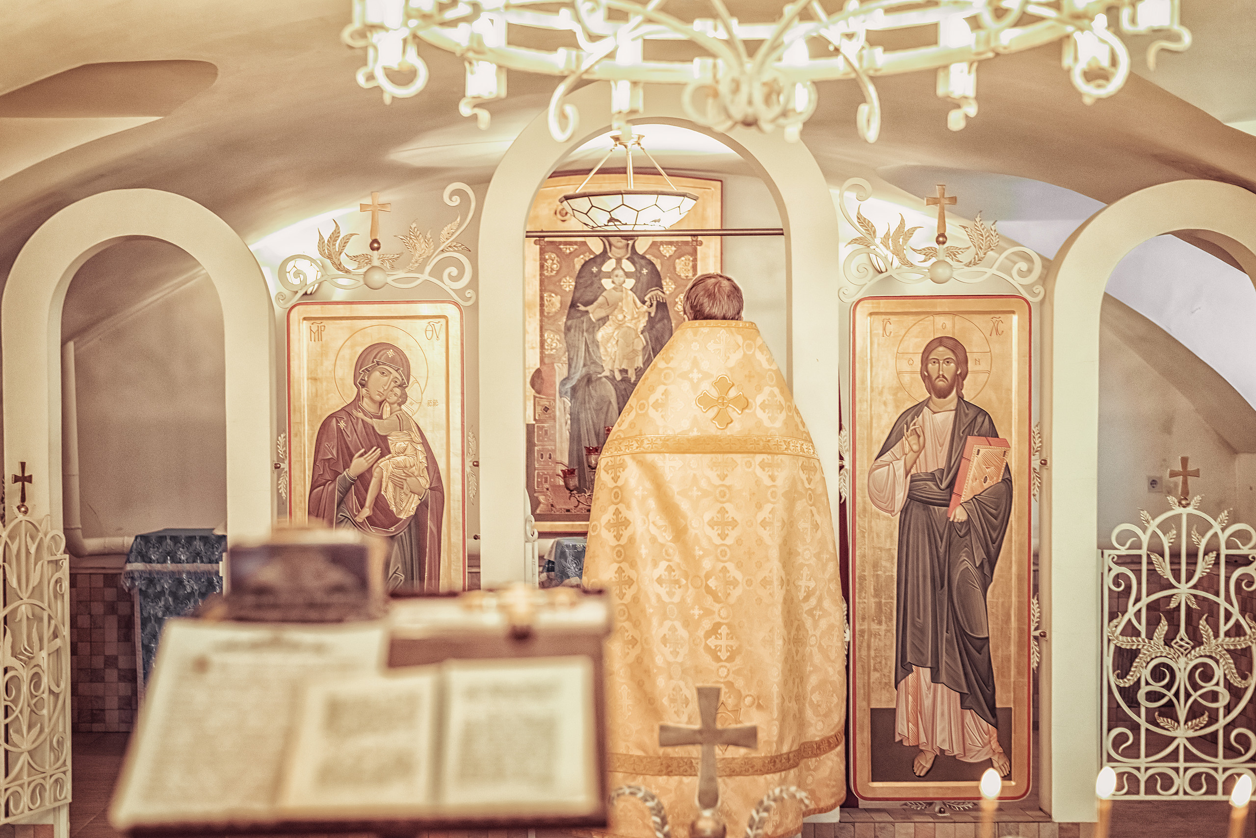 Крещение Валерии //// Церковь Благовещения Пресвятой Богородицы. Семейный и детский фотограф в Туле