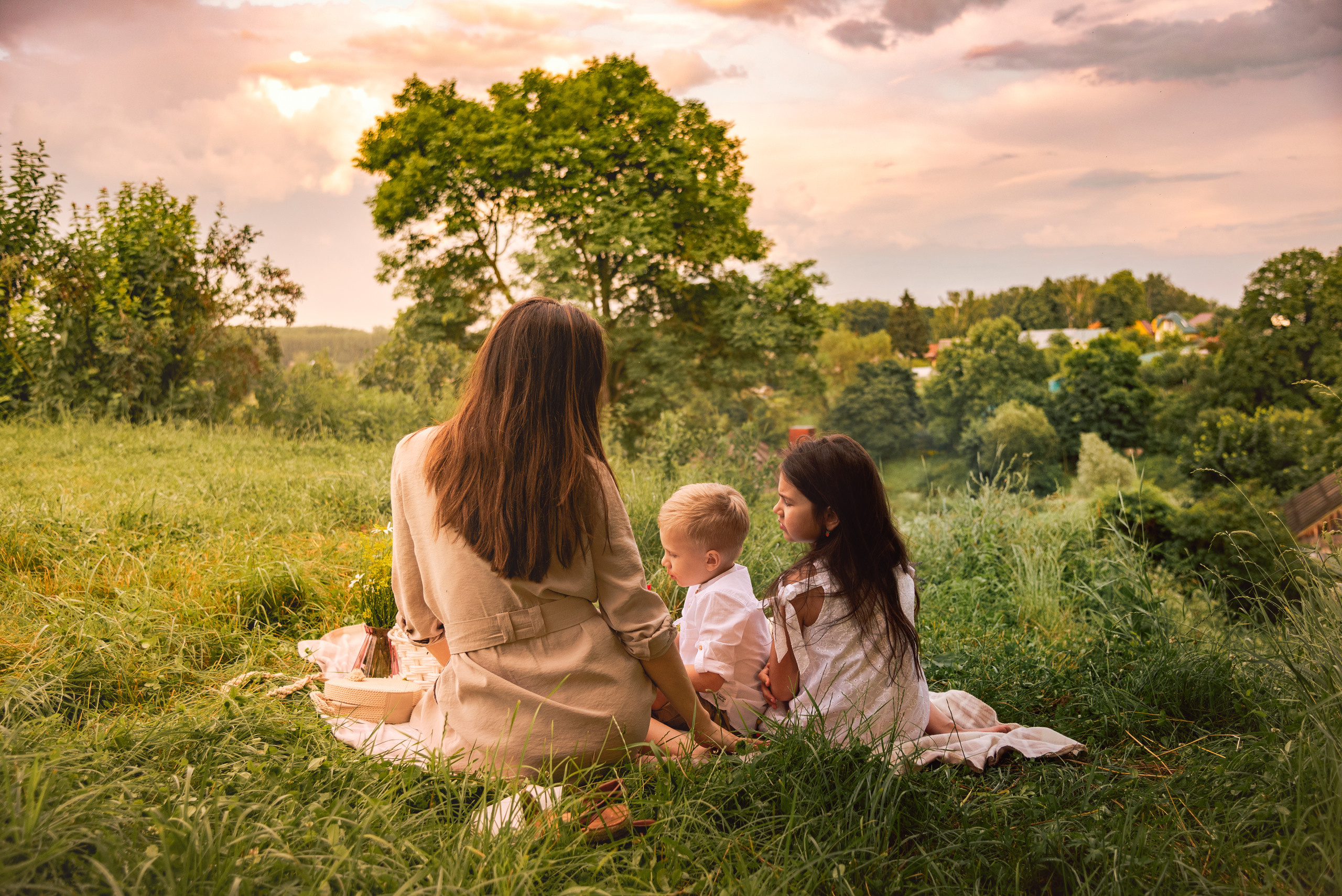 Пикник летом. Семейный и детский фотограф в Туле