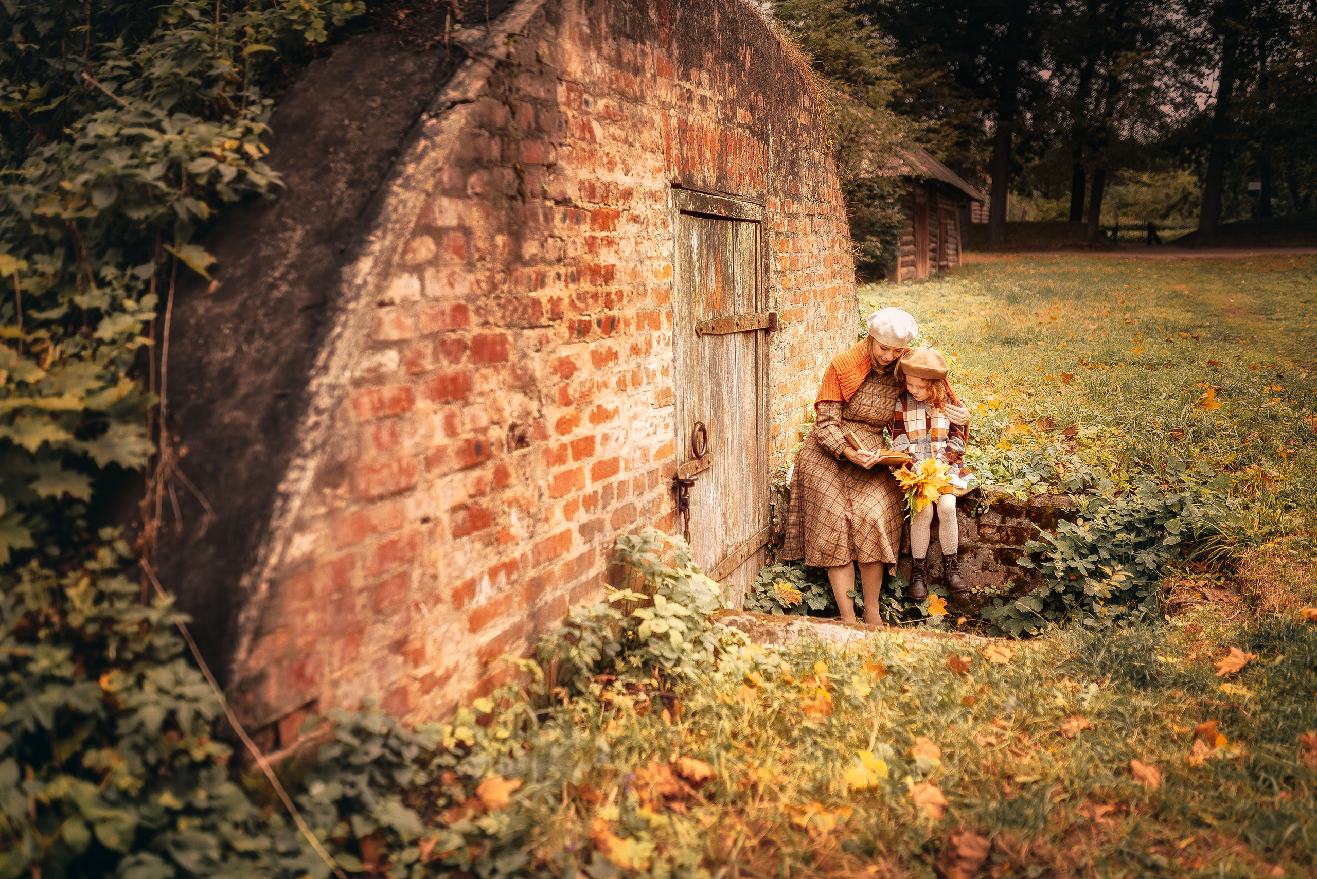 Девочка-осень. Прогулка по Ясной Поляне. Семейный и детский фотограф в Туле