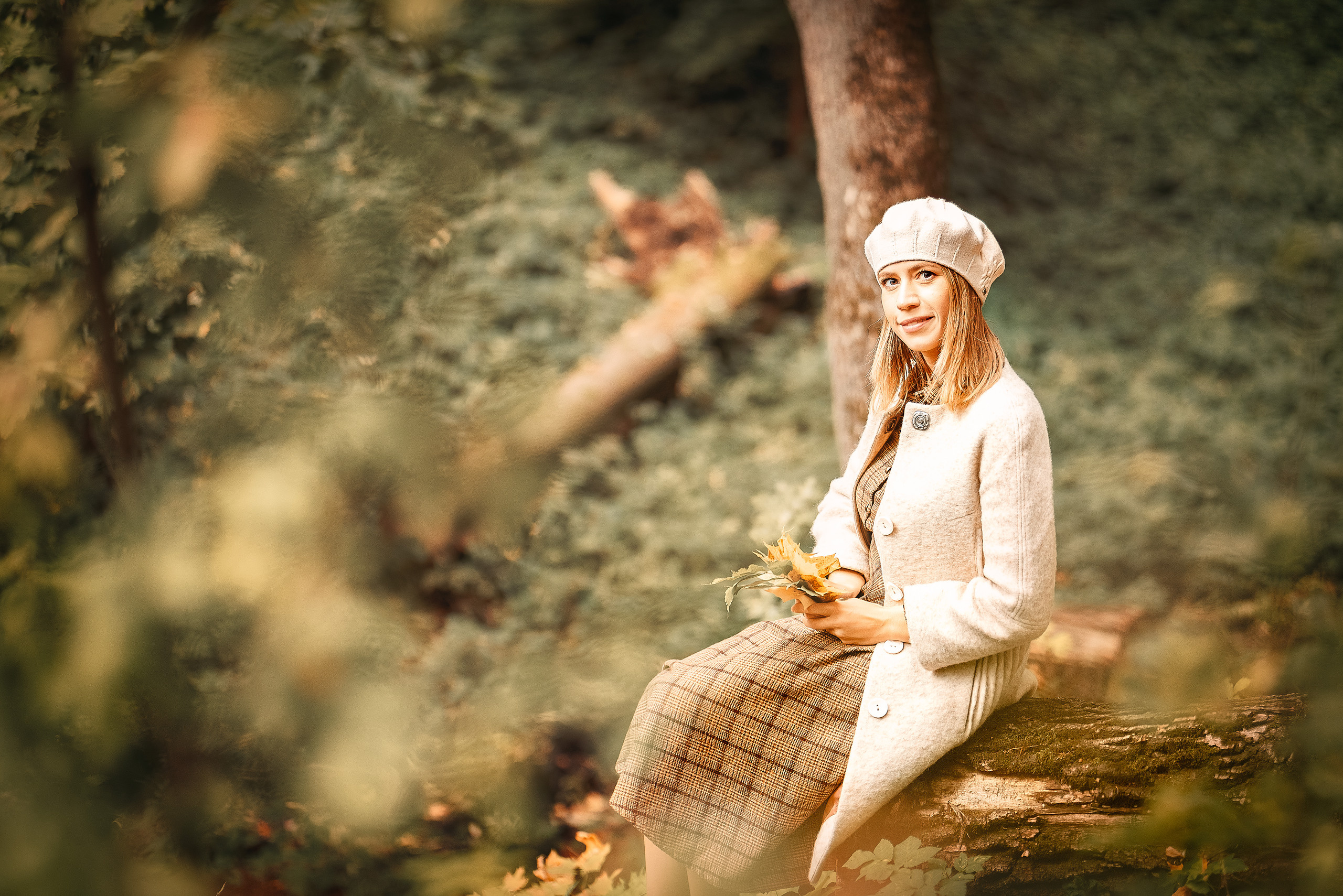Девочка-осень. Прогулка по Ясной Поляне. Семейный и детский фотограф в Туле