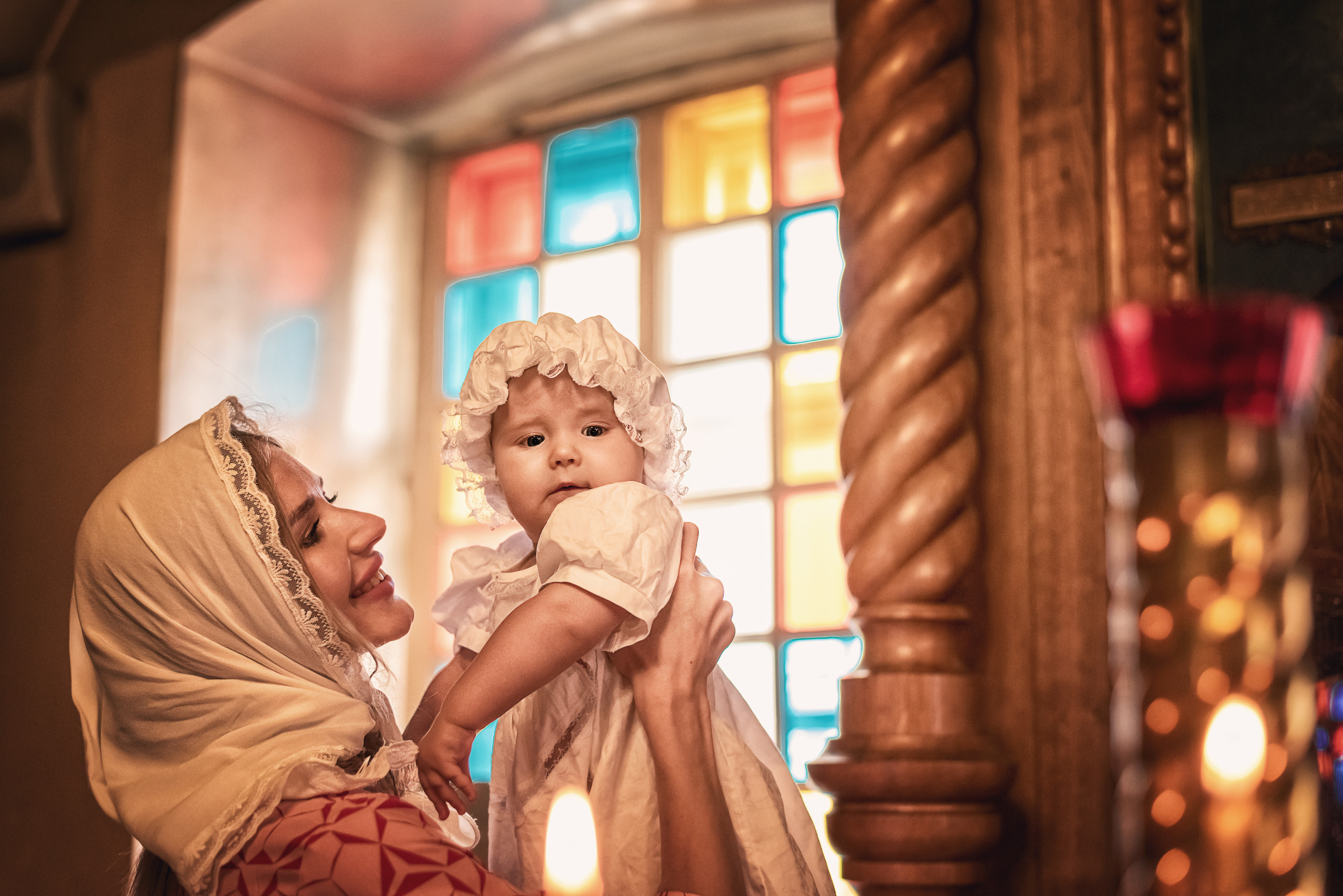 Крещение Валерии //// Церковь Благовещения Пресвятой Богородицы. Семейный и детский фотограф в Туле