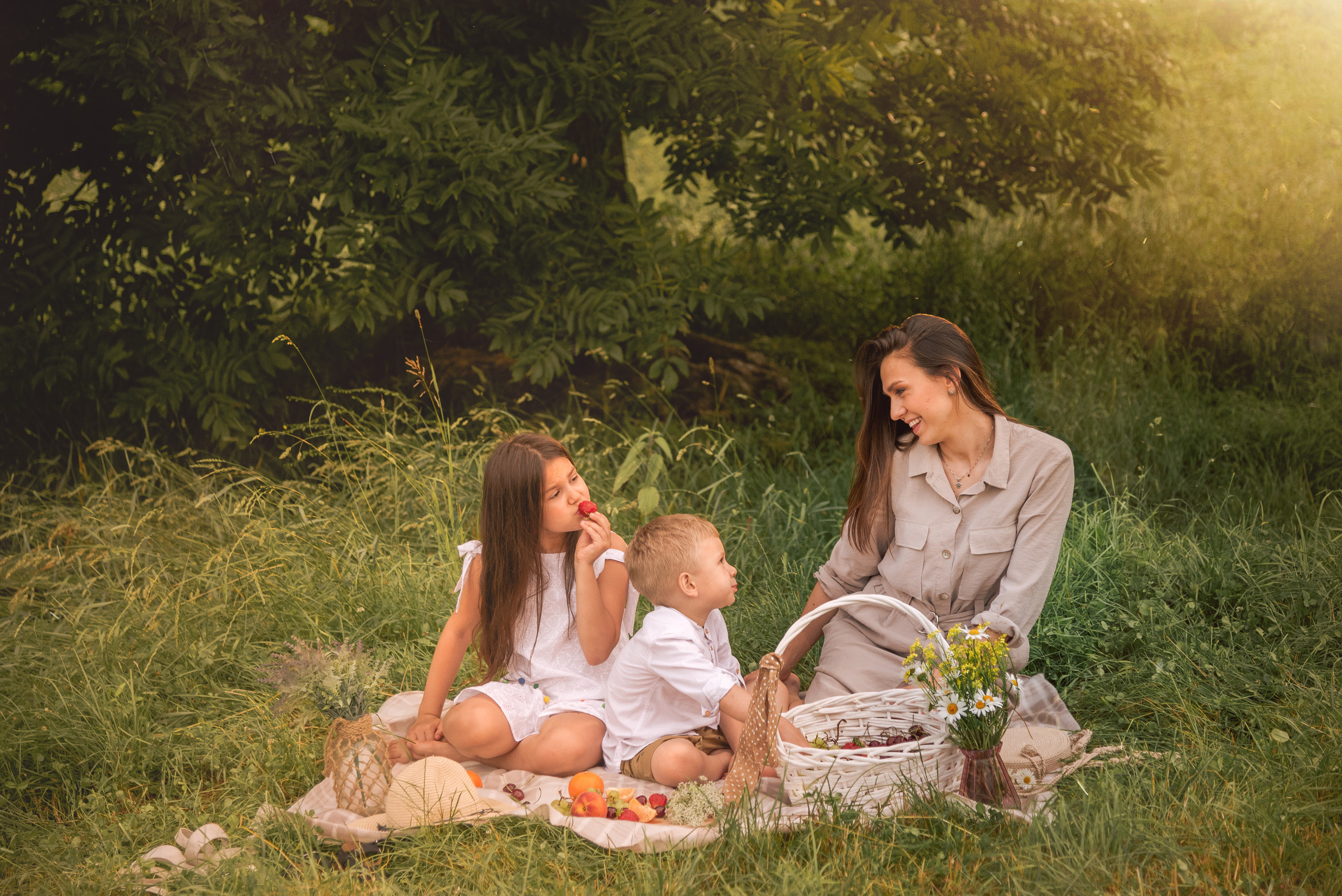 Пикник летом. Семейный и детский фотограф в Туле