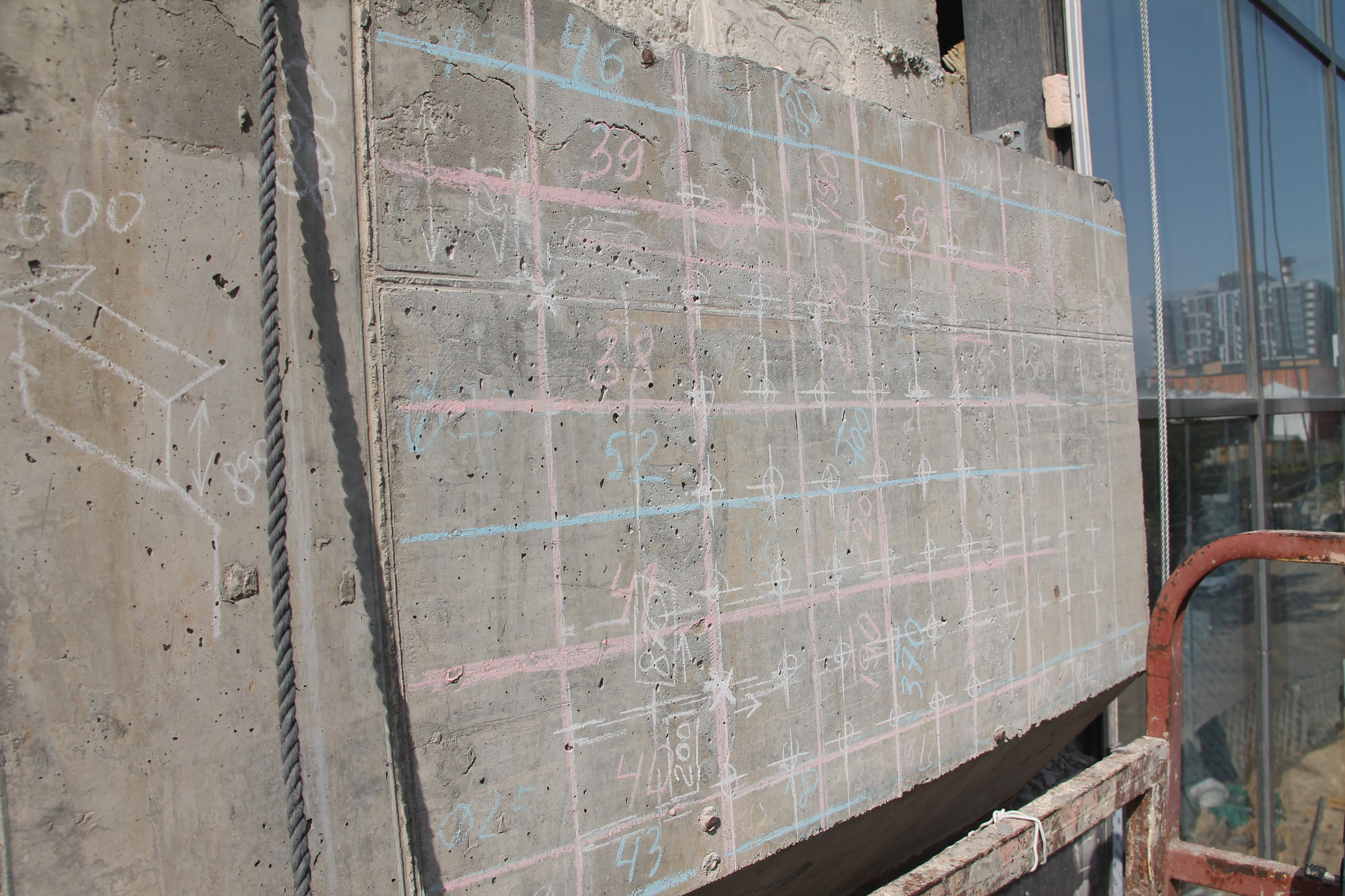 Определение фактических параметров армирования монолитной железобетонной балки. Ультразвуковое и георадарное обследование бетонных и железобетонных конструкций в Москве и МО