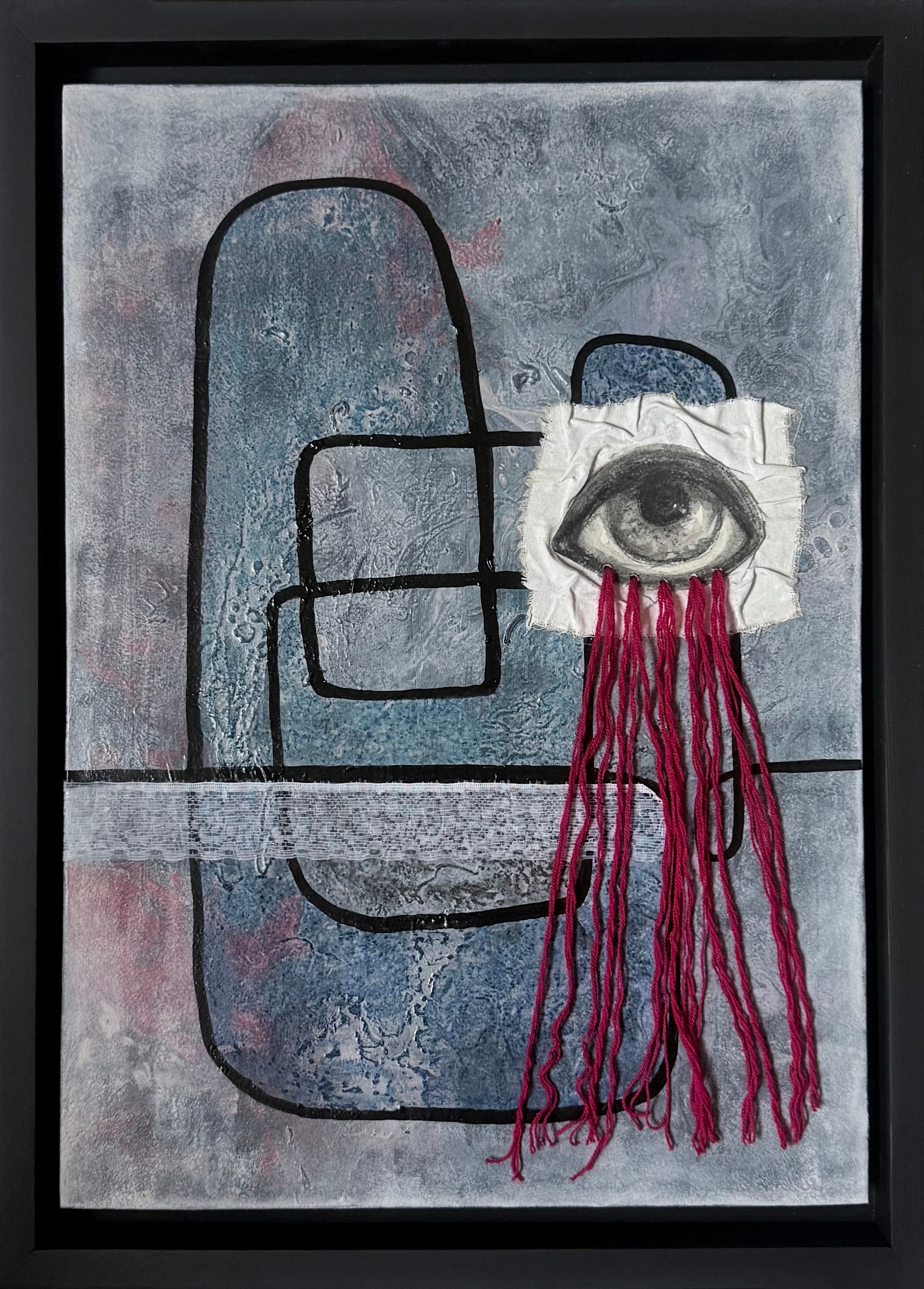 Собирая эмоции. Смешанная техника. Мдф в раме. 35х50 см. 2025 г. 40 000 руб