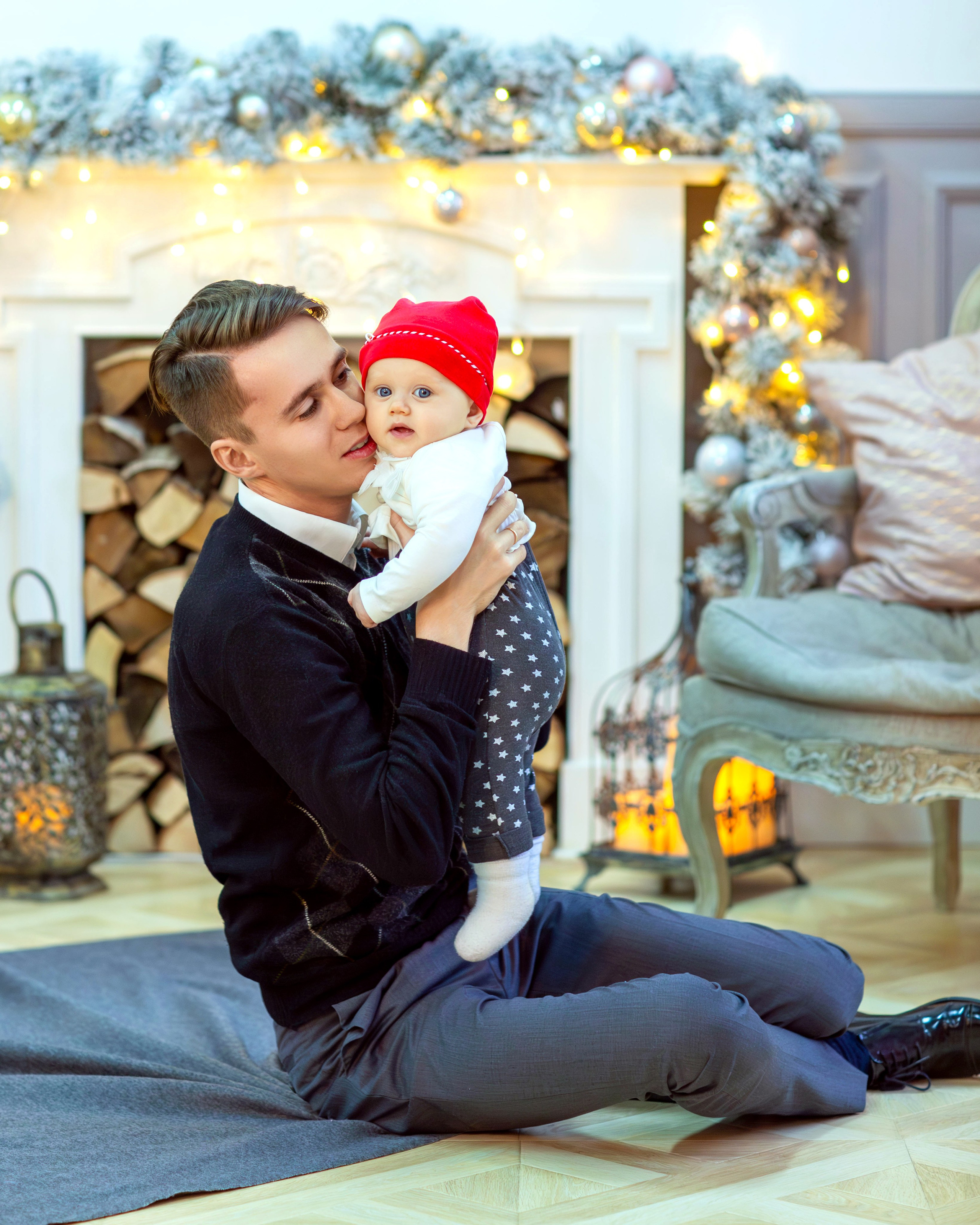 Семейная новогодняя съемка Анастасии. Семейный и детский фотограф в Москве Юлия