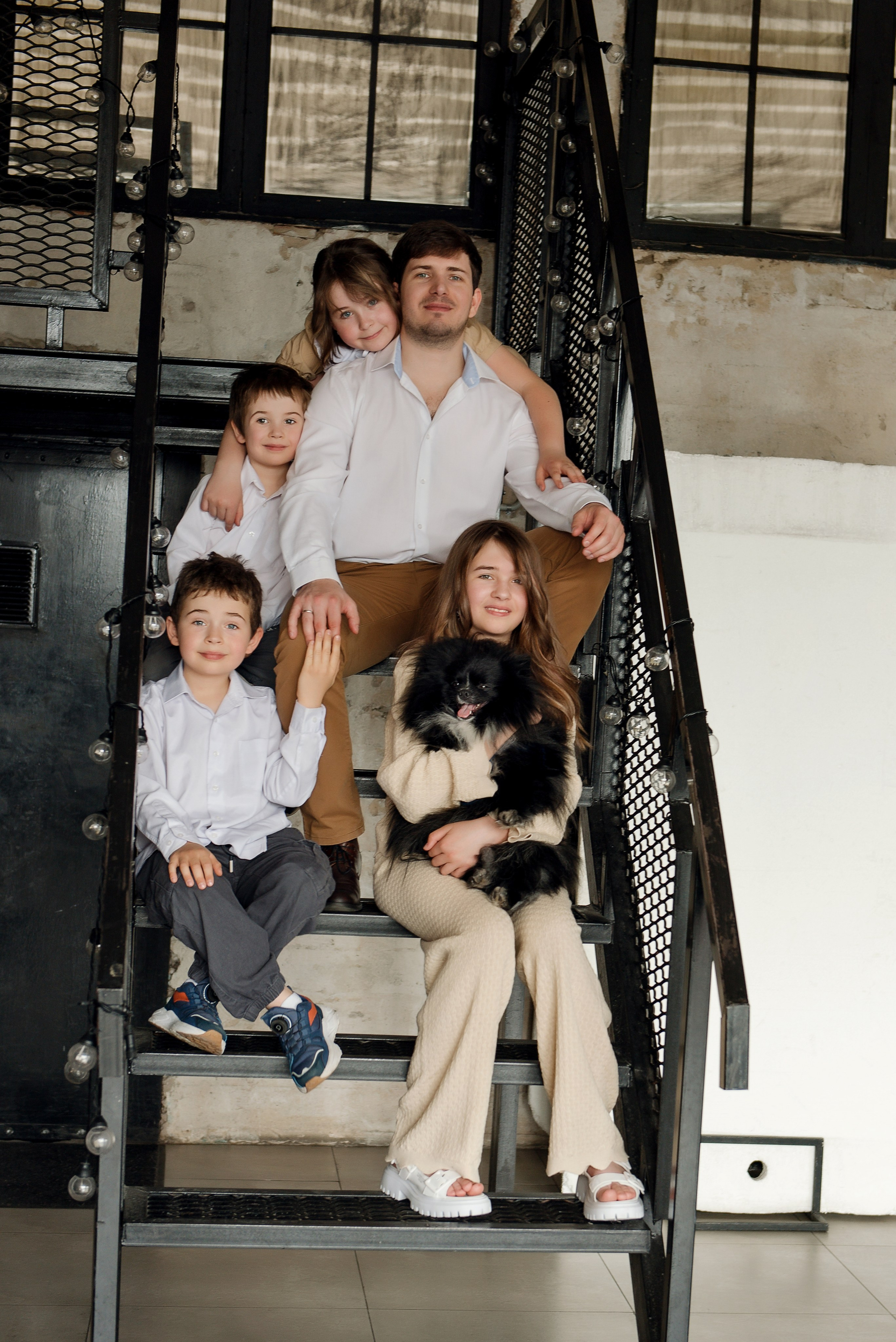 Семейная съёмка в студии. Детский фотограф в Долгопрудном и Москве