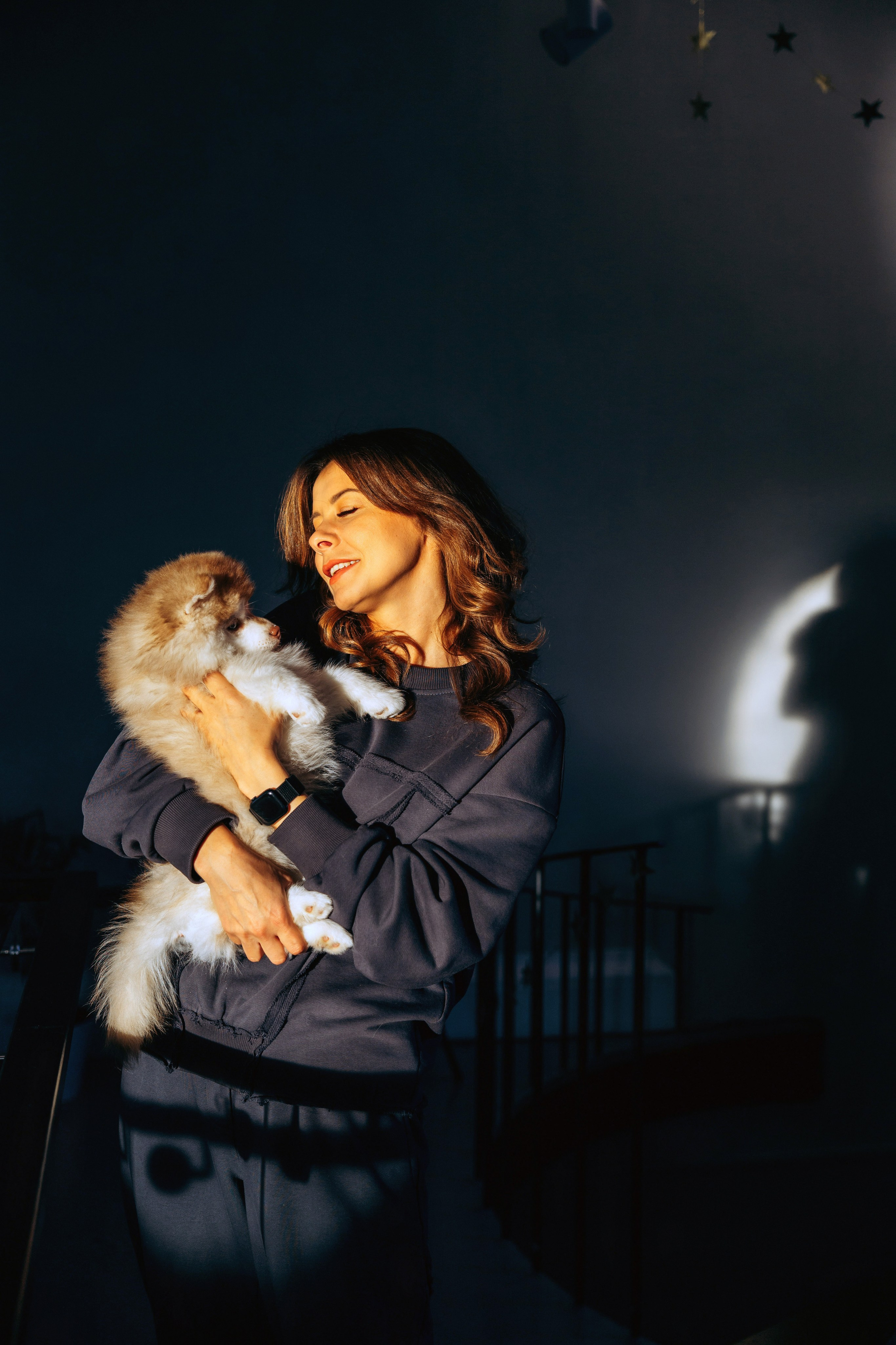 Съёмка со щенками