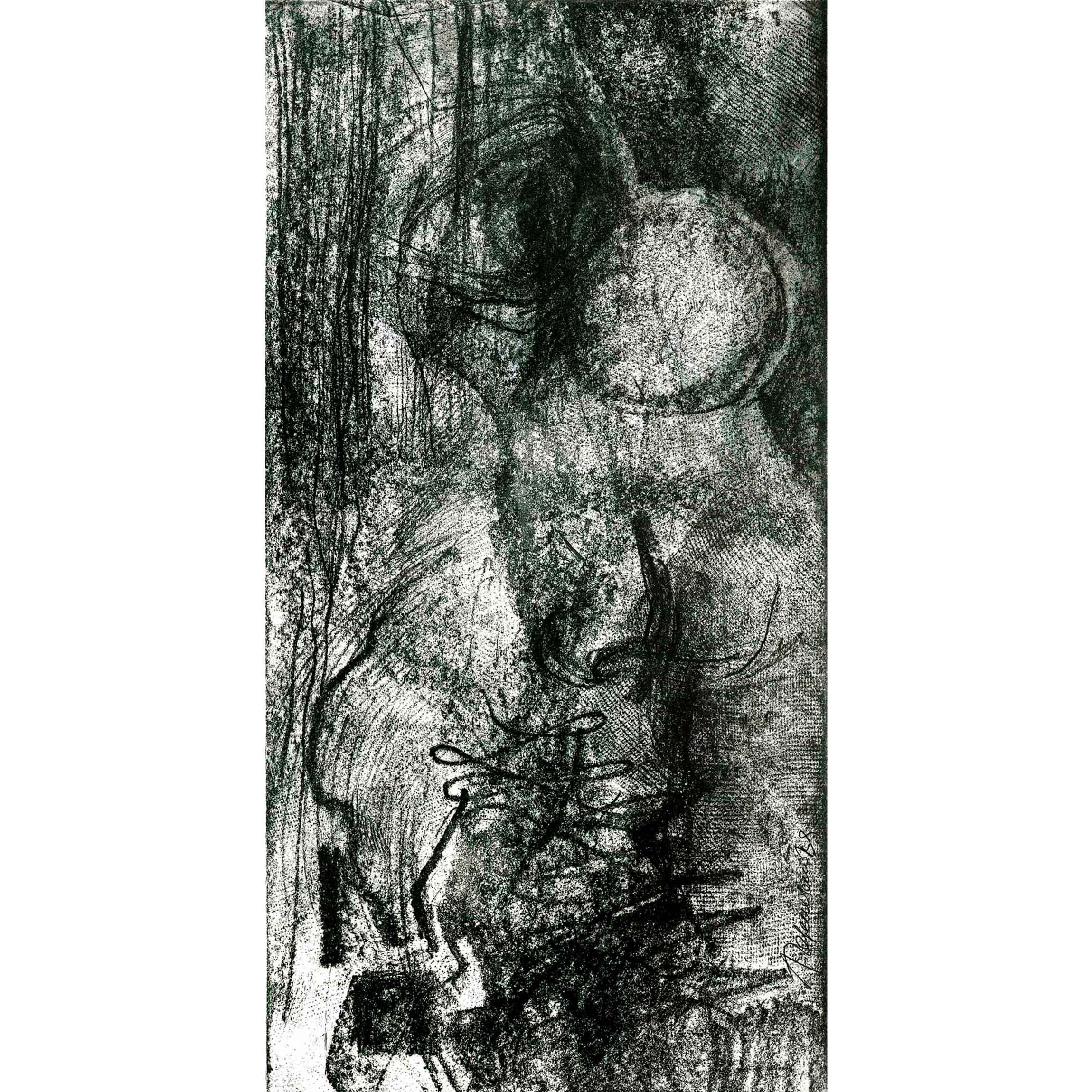 НЬЮТОН. офорт гравюра графика Перепеченова Анна