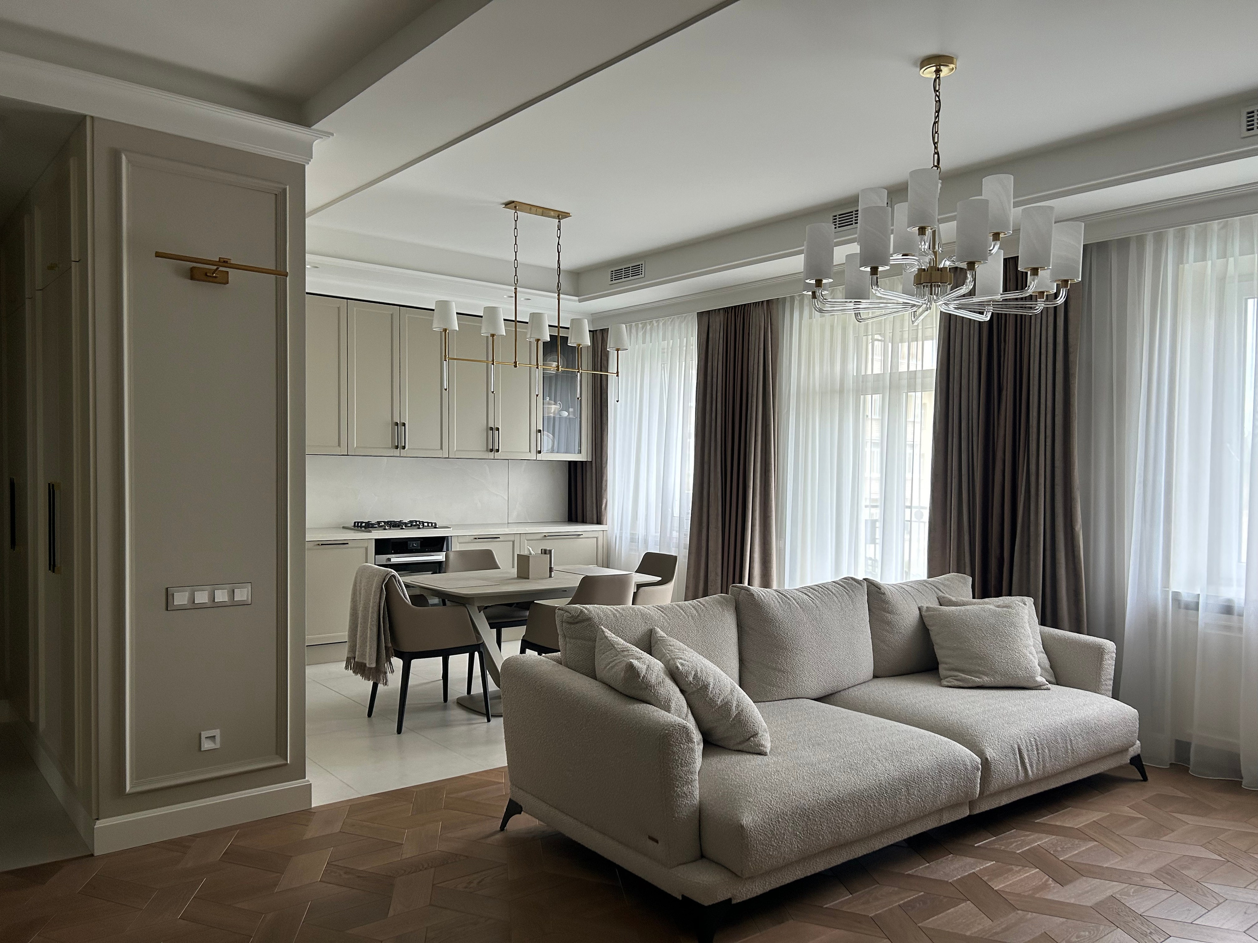 Дизайн интерьера 3 комнатной квартиры на ул. Усачева в Москве. Ольга Саакян Ι Дизайн интерьера в Москве: планировка, подбор отделочных материалов, чертежи для строителей и надзор за ремонтом квартиры