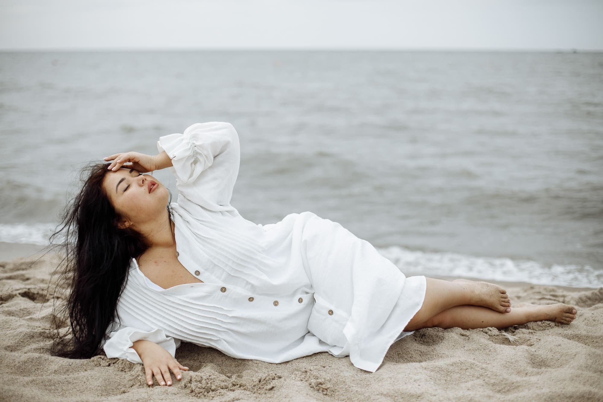 Фотосессия на заливе. Юлия Лисняк, контент-фотограф в Санкт-Петербурге