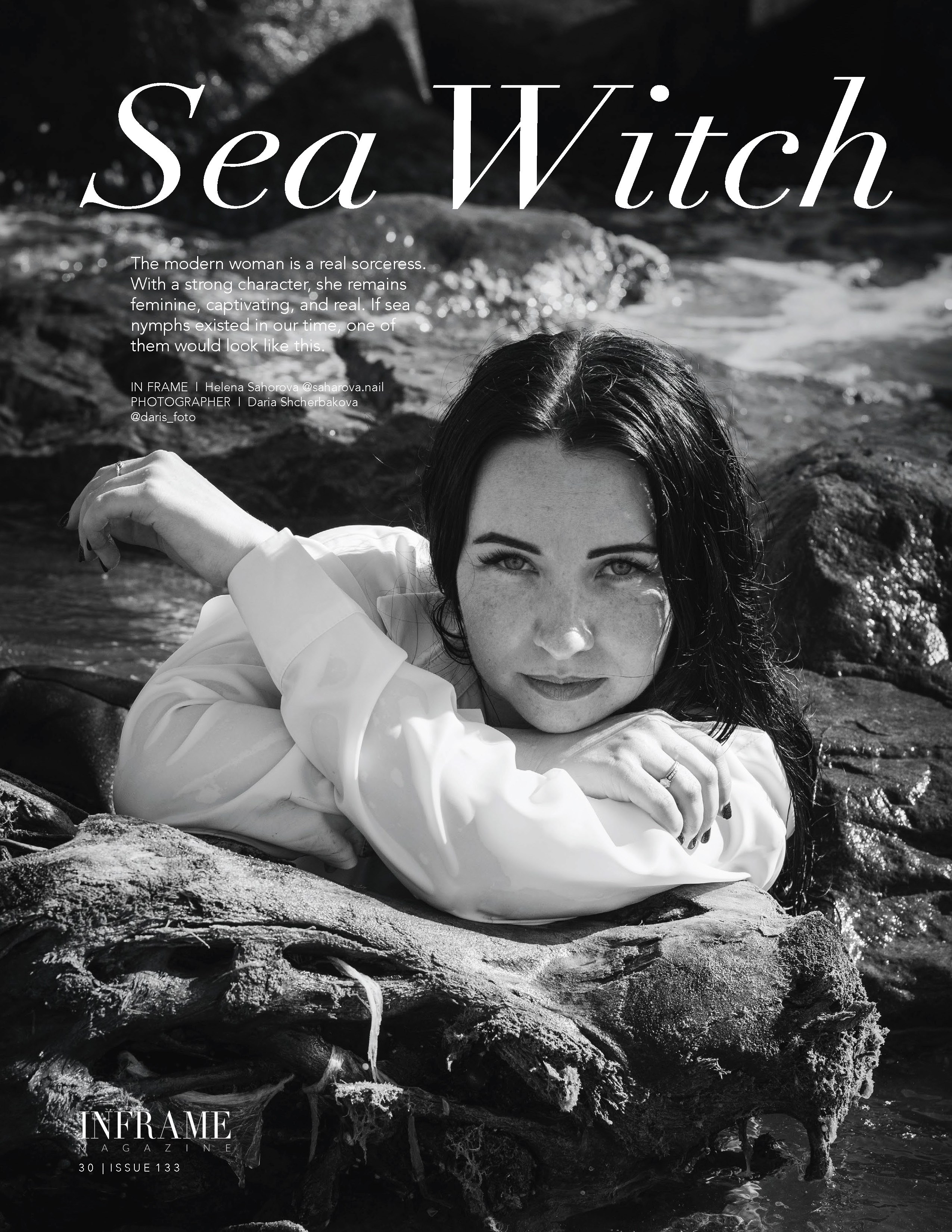 Публикация фотосессии в журнале в выпуске черное и белое. Фотограф в Сочи | Щербакова Дарья