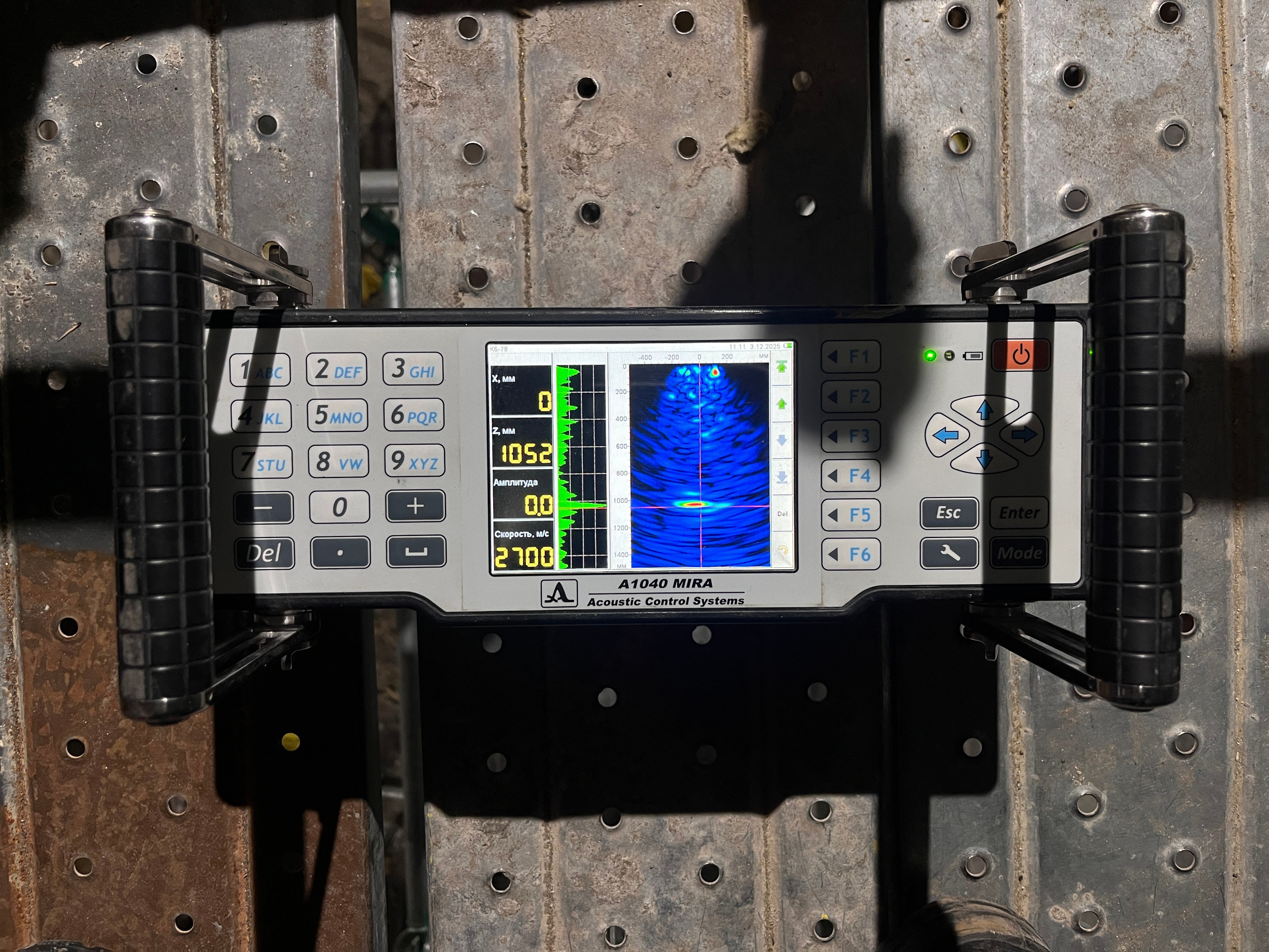Visual and Instrumental Inspection of Monolithic Reinforced Concrete Columns. Ultrasonic Pulse Echo and GPR inspection of concrete and reinforced concrete structures
