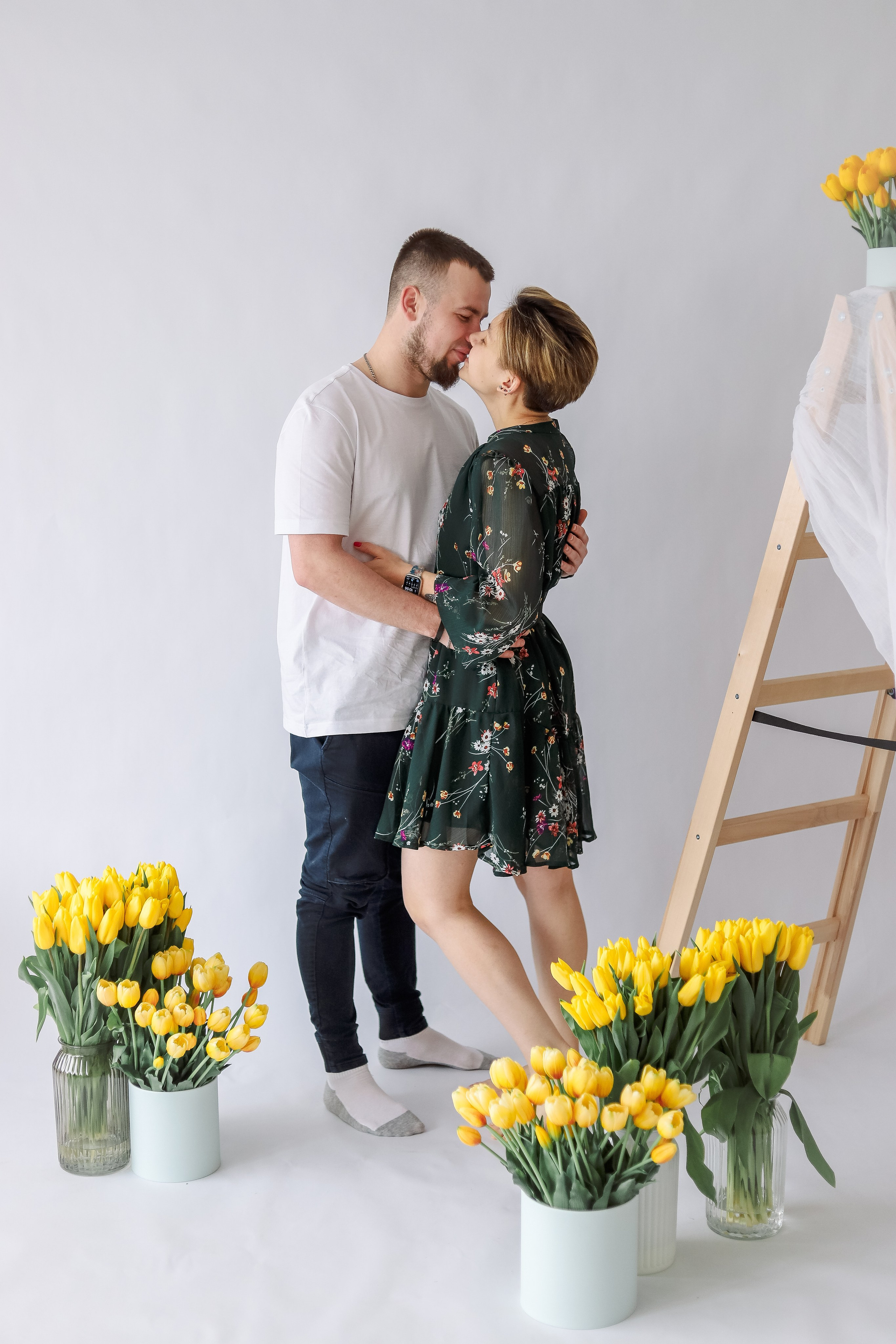 Ваня и Маруся — живые цветы + кролик. Kate Bunny | фотограф и видеограф в Люберцах