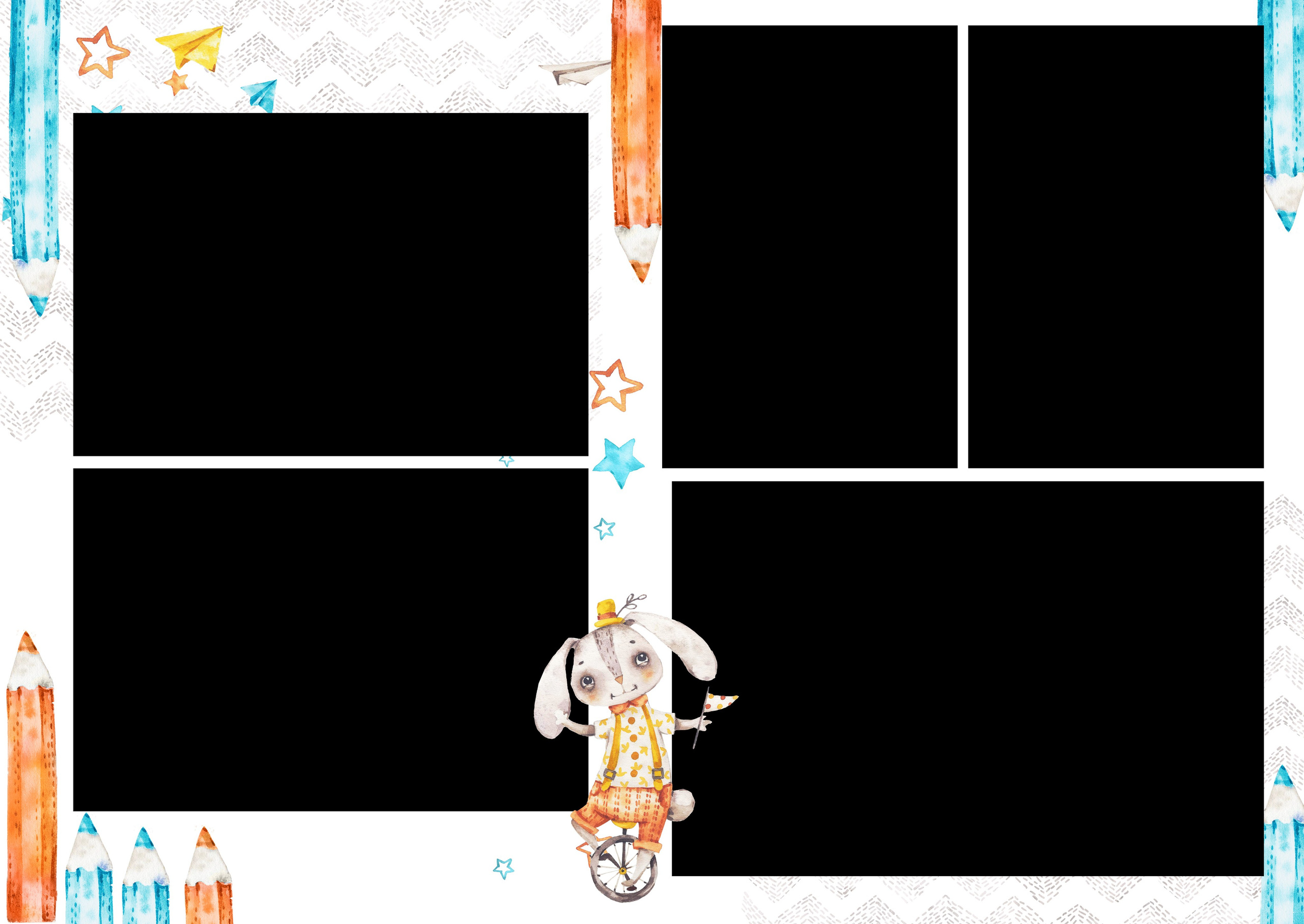 Макет «Ушастики». Childrenfoto.ru