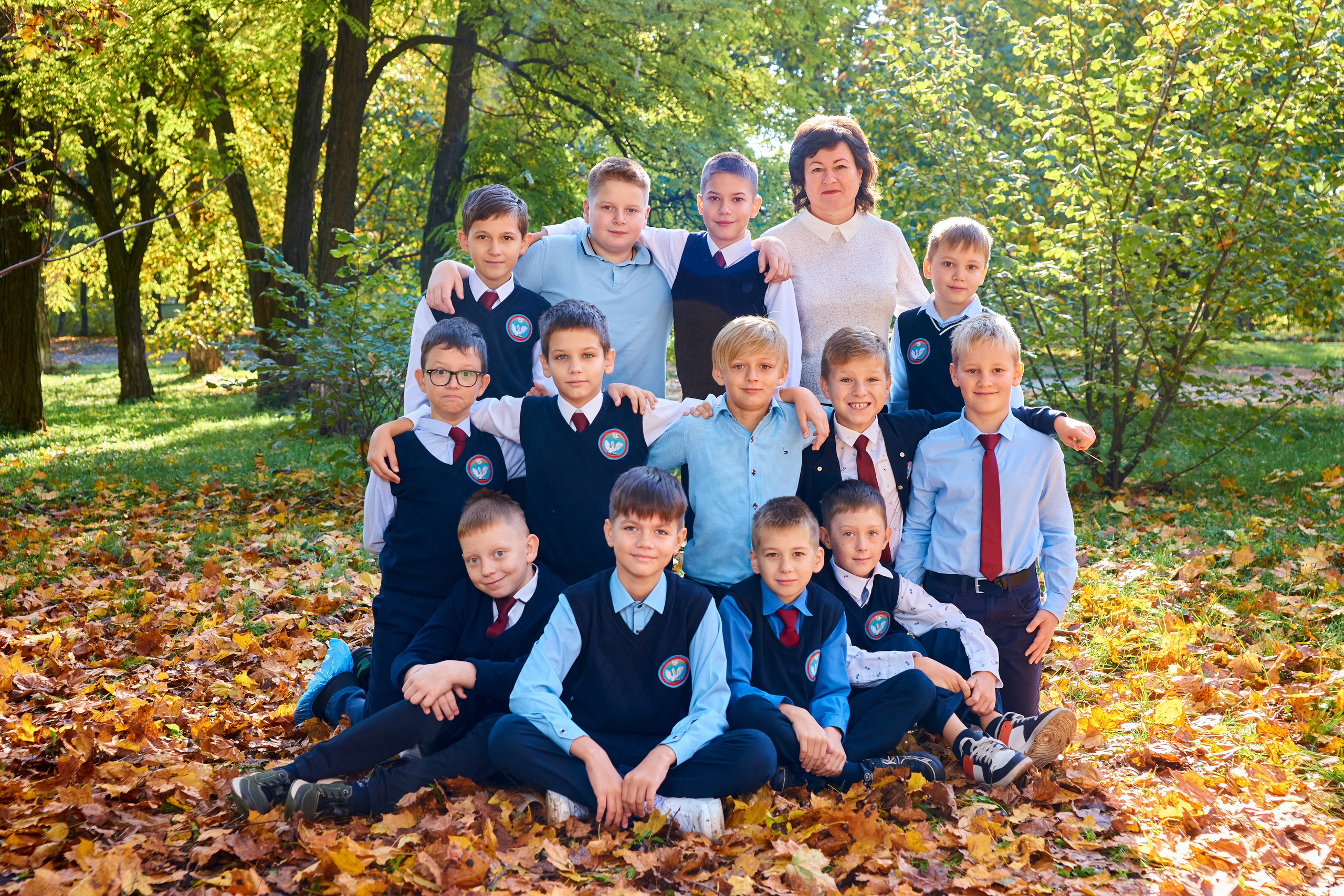 Съёмка в парке осенью. 4 класс. Childrenfoto.ru